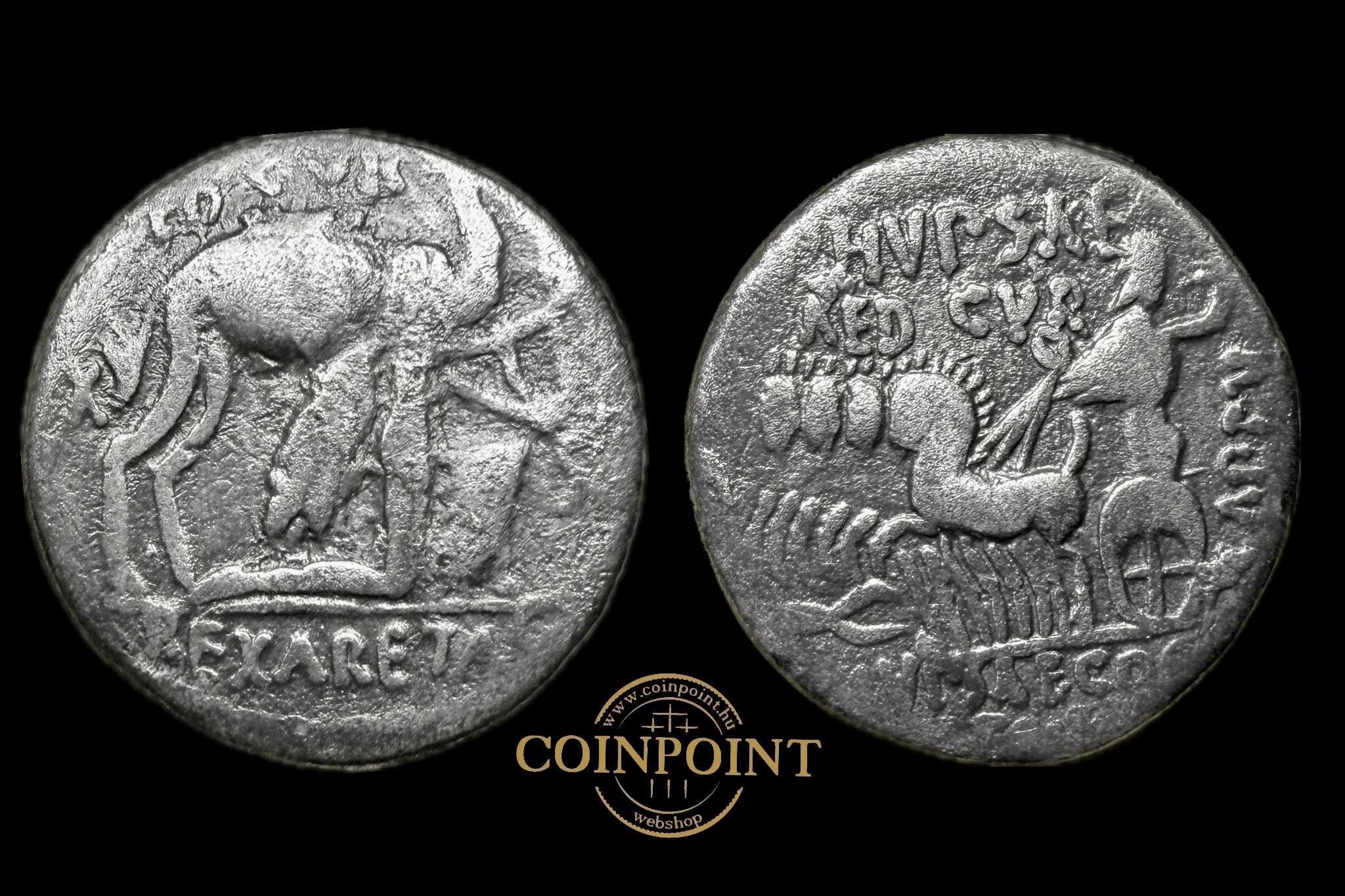 M.Aemilius Scaurus és P.Plautius Hypsaeus (i.e.58) Róma Dénár