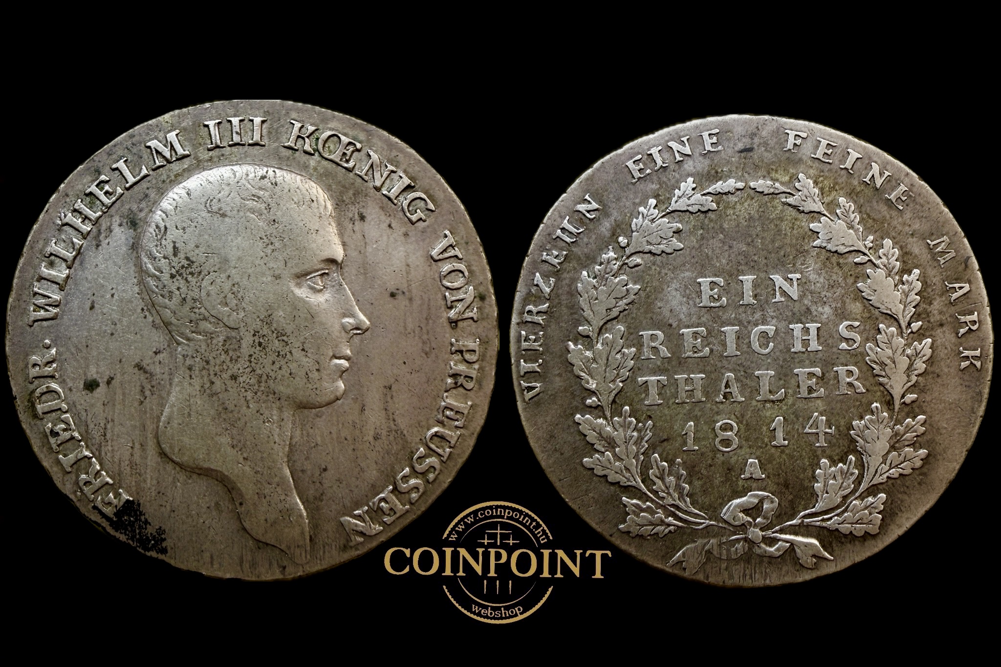 III.Friderich Wilmhelm 1814A Tallér Berlin