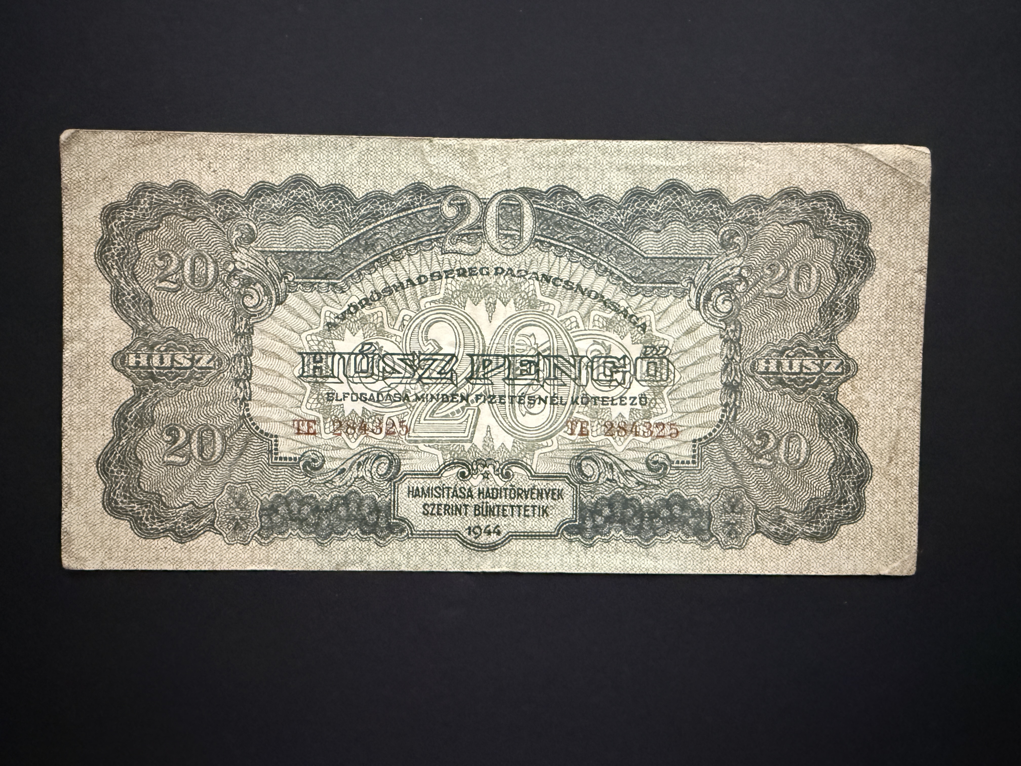 20 Pengő Vöröshadsereg (1944) Adamo P45 VF