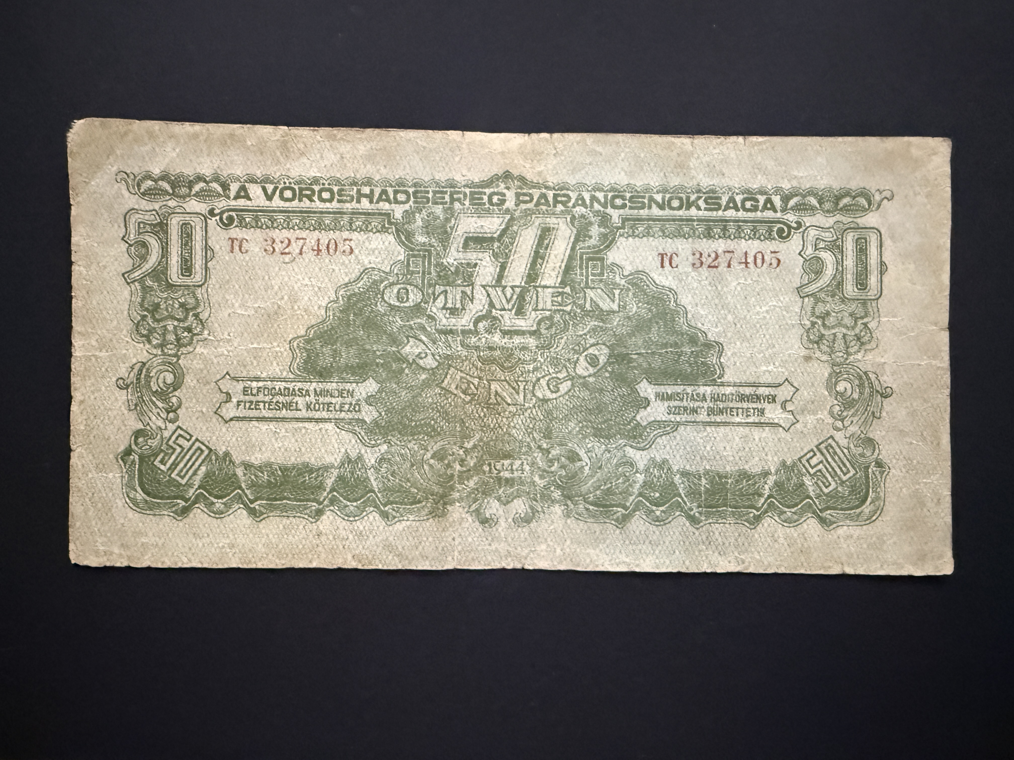 50 Pengő Vöröshadsereg (1944) Adamo P46 VF