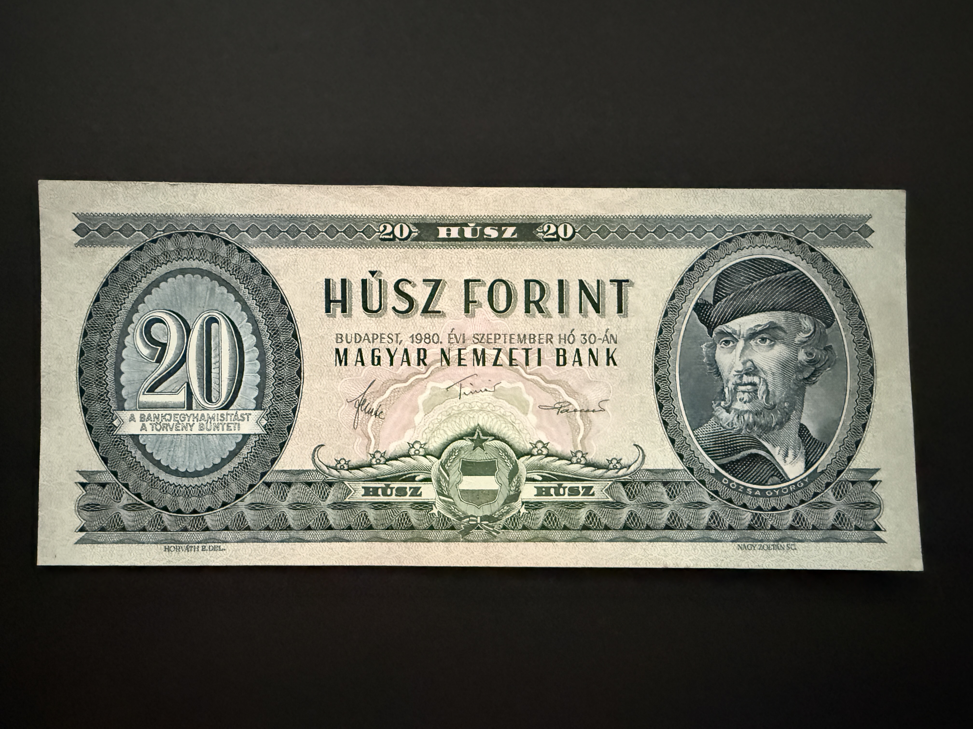 20 Forint (1980) Adamo F17 VF