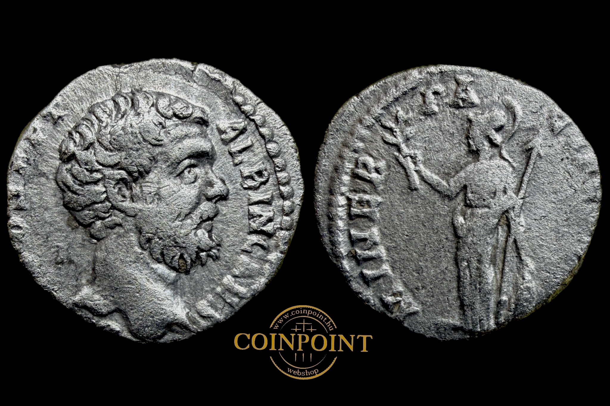 Claudius Albinus Dénár (i.sz.194) Róma RIC 7