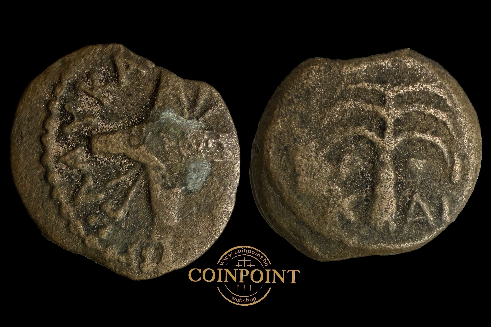 Judea Jeruzsálem Antonius Felix (i.sz.52-59_60) prutah Hendin 1347