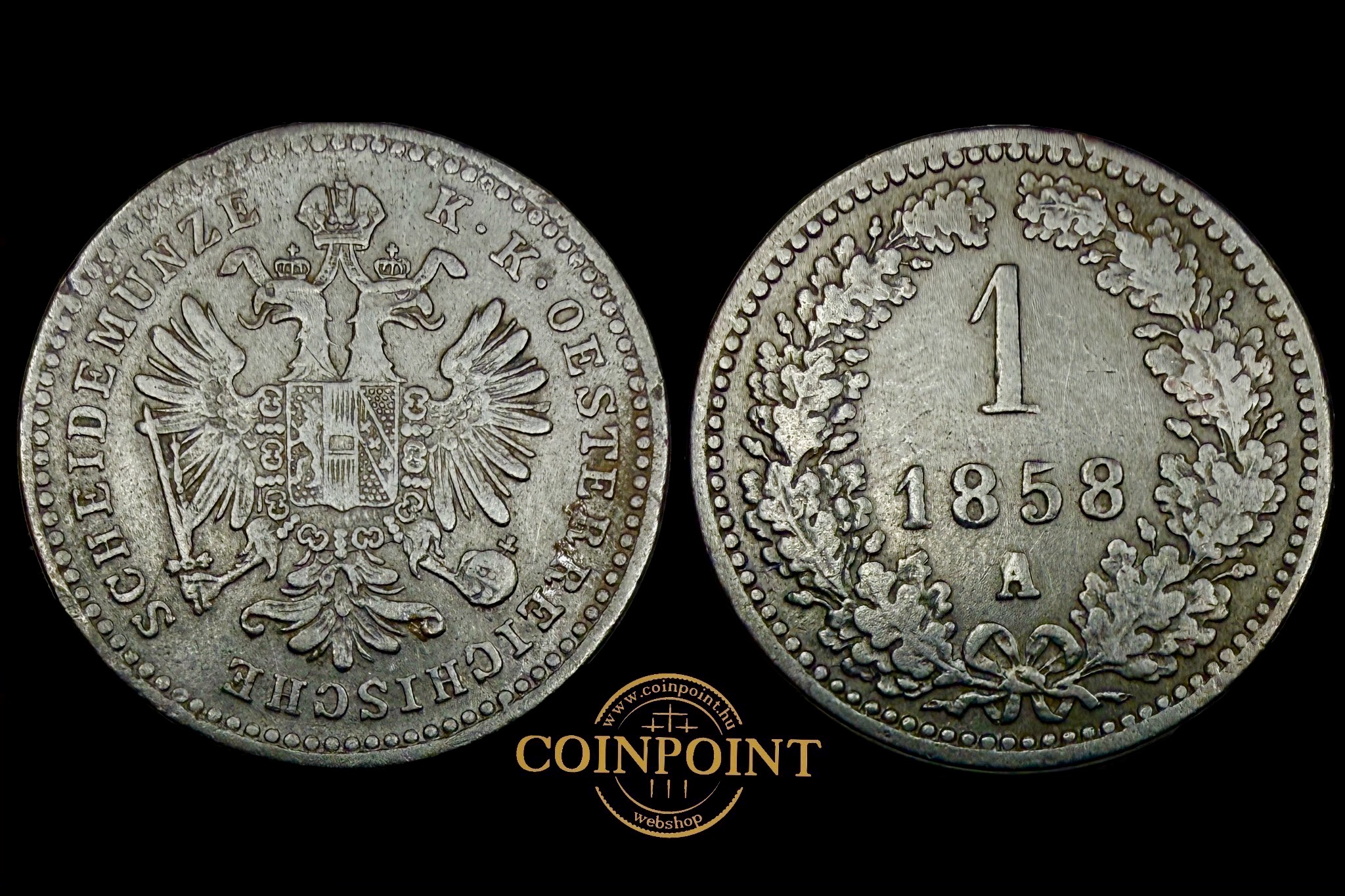 Ferenc József 1 Krajcár (1858)A KM2186