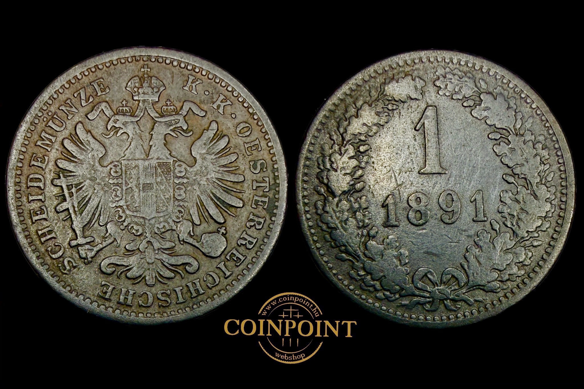 Ferenc József 1 Krajcár (1891)j.n.  KM2187