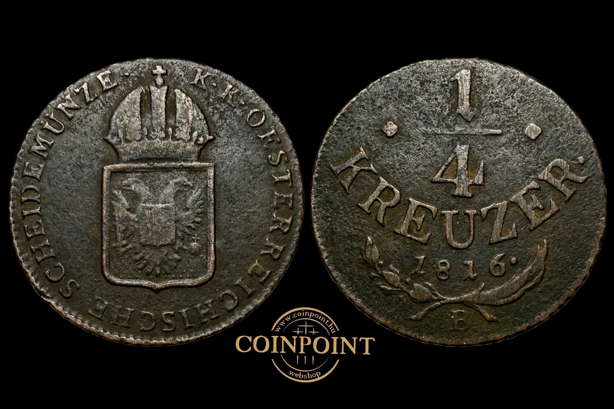 Ferenc 1/4 krajcár (1816)B Adamo C12