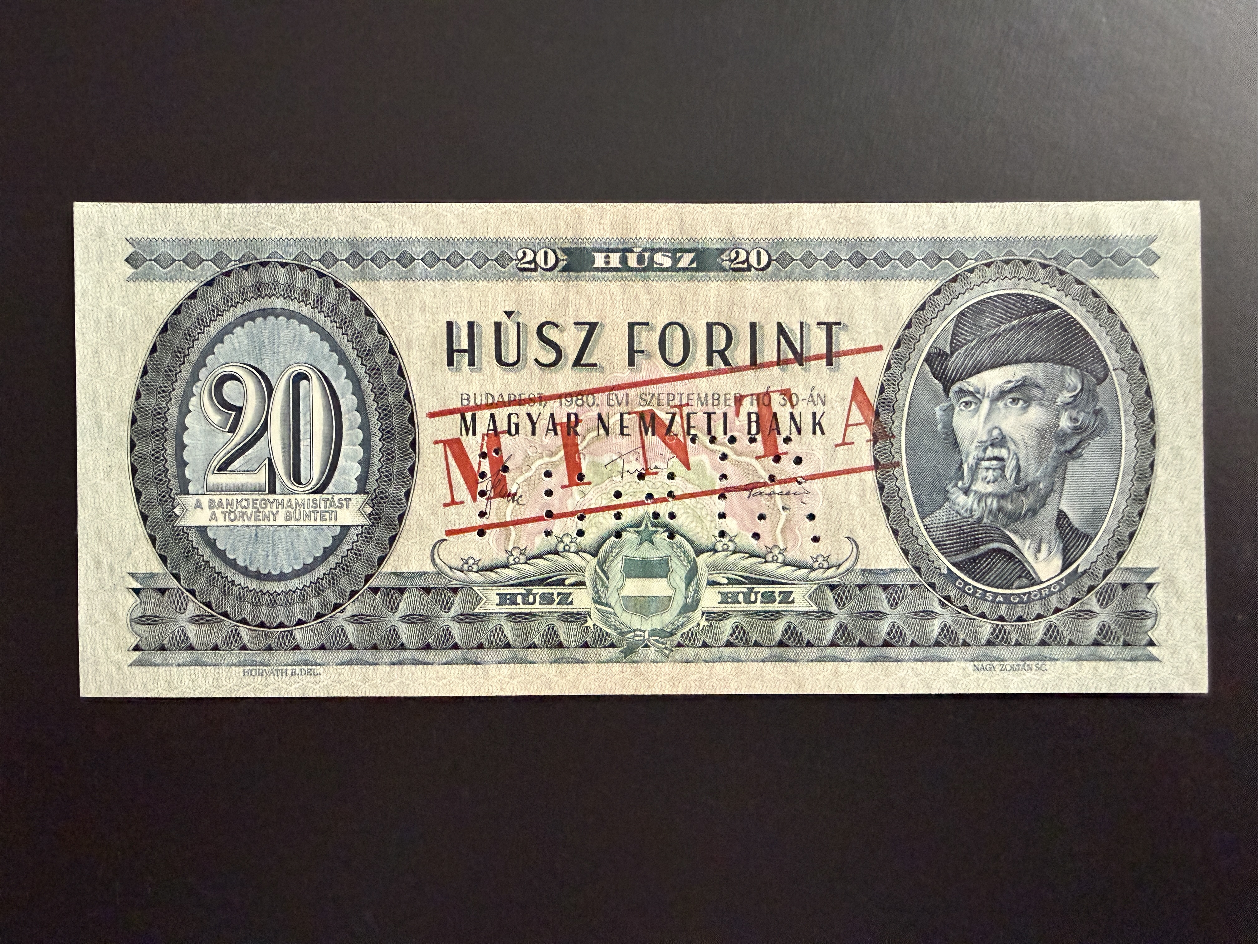 20 Forint 00337 C(1980) MINTA Adamo F17Ma UNC