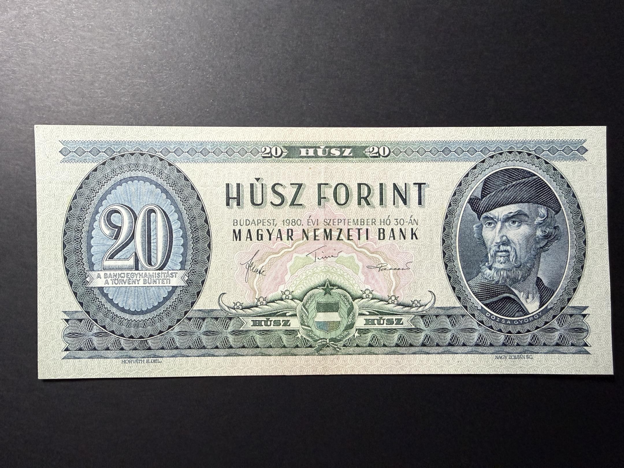 20 Forint (1980) Adamo F17 VF