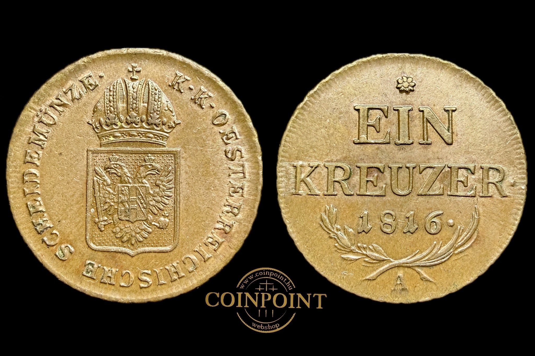 Ferenc 1 Krajcár (1816)A aUNC Frünwald 530