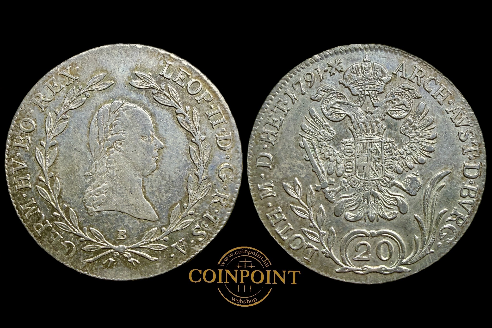 II.Lipót 20 Krajcár (1791)B