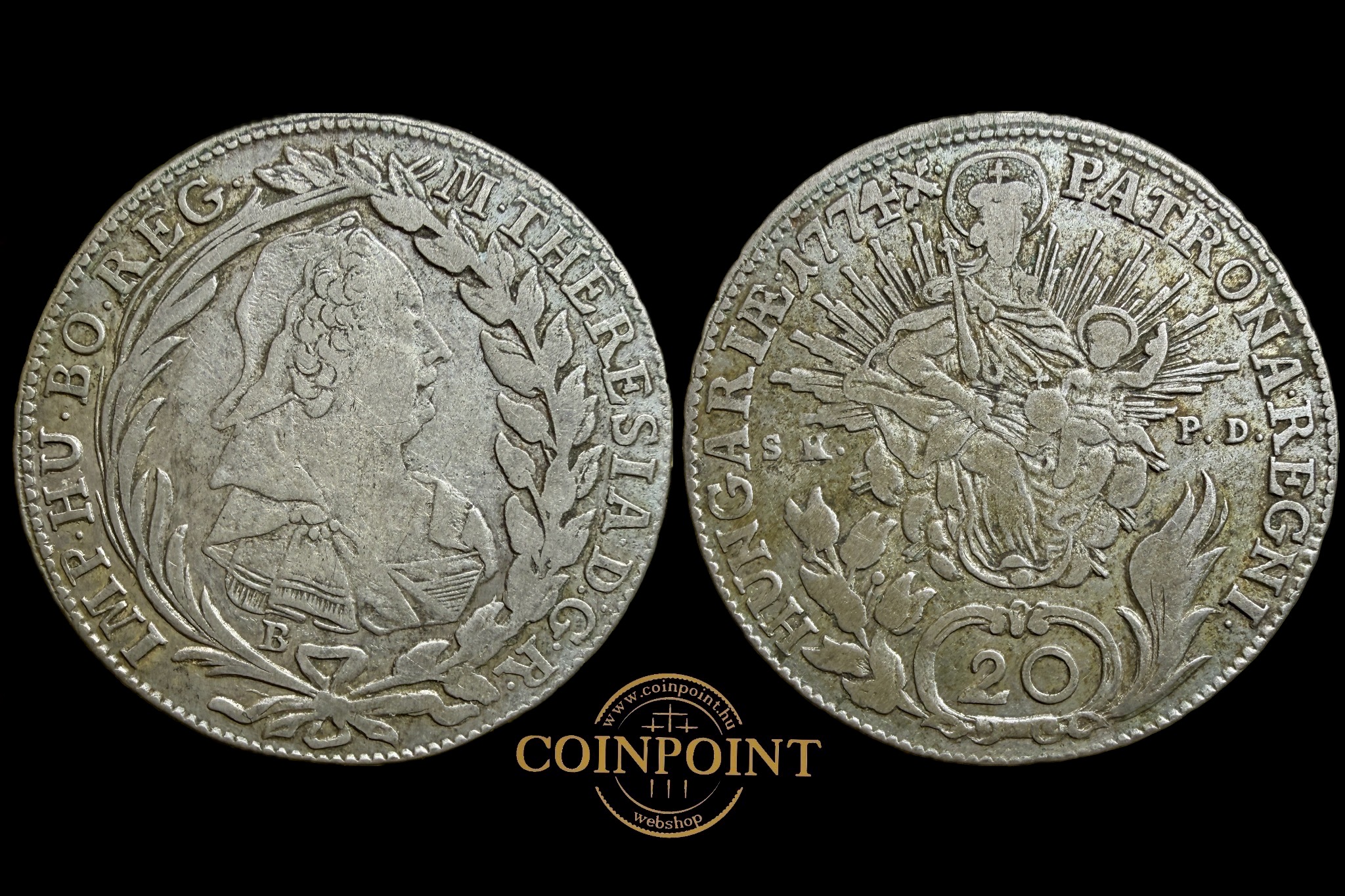 Mária Terézia 20 Krajcár (1774) B SKPD