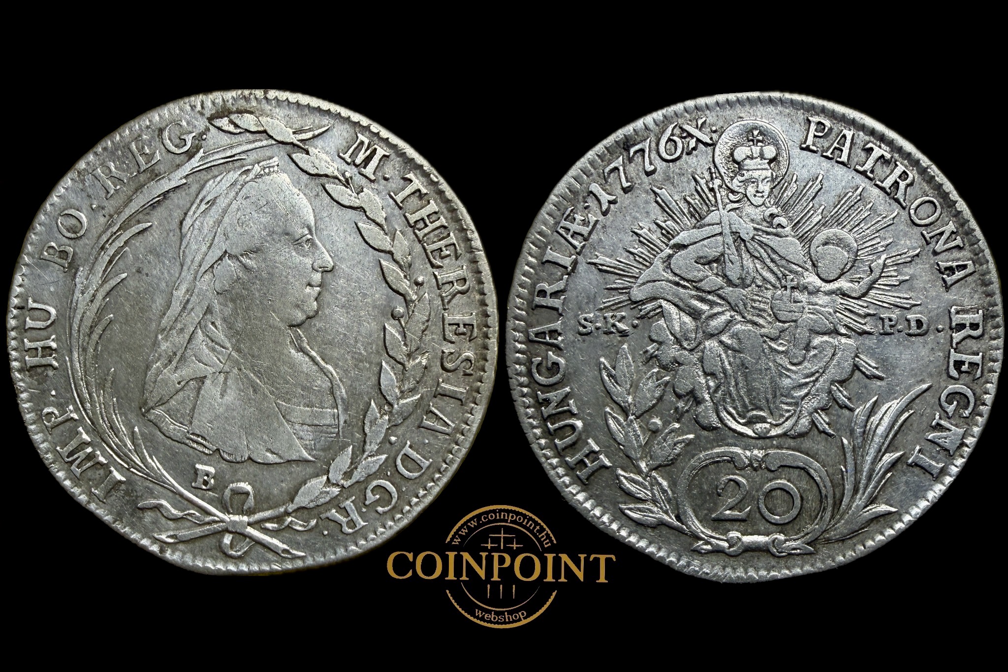 Mária Terézia 20 Krajcár (1776) B SKPD