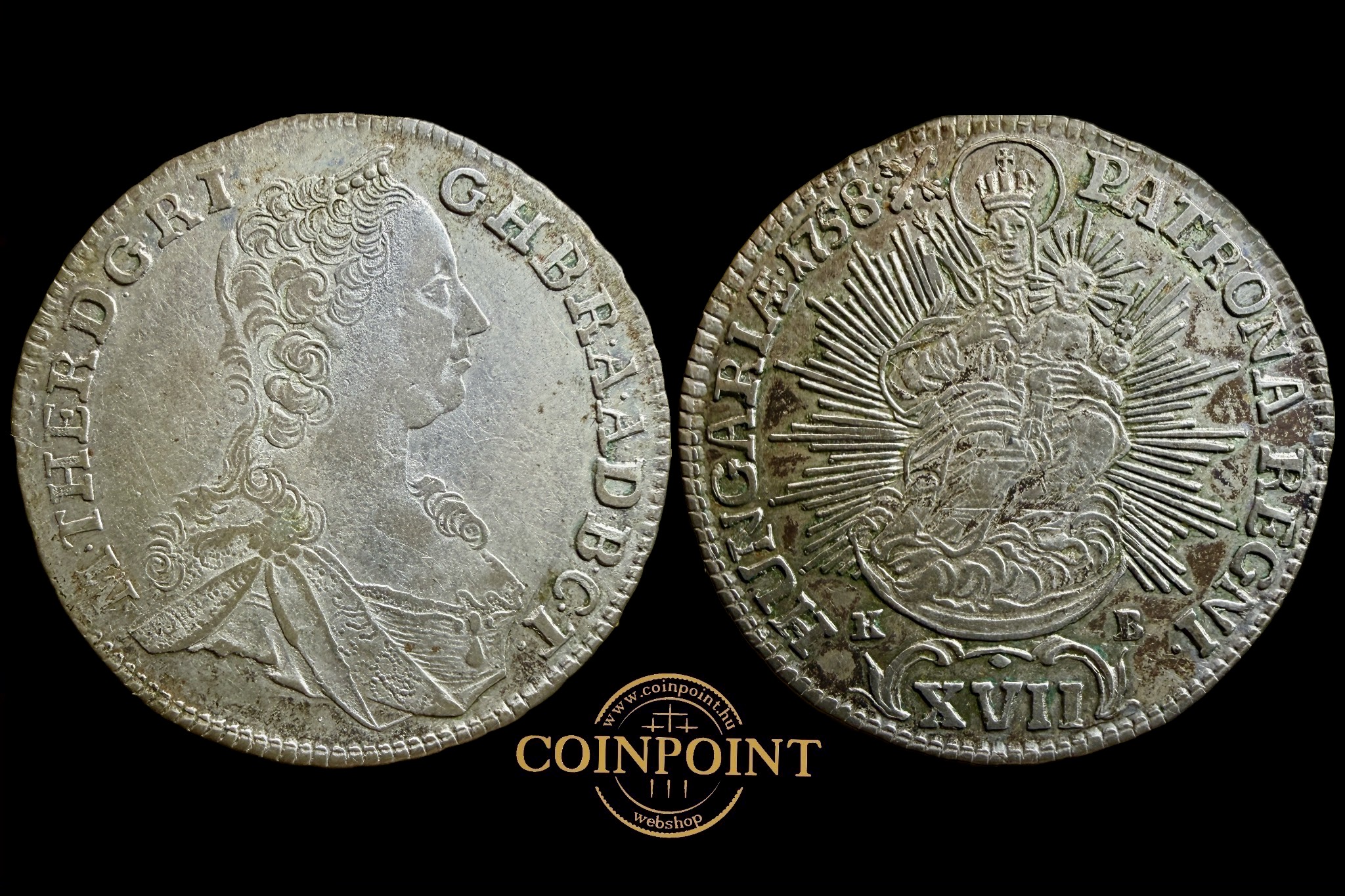 Mária Terézia XVII Krajcár (1758) KB