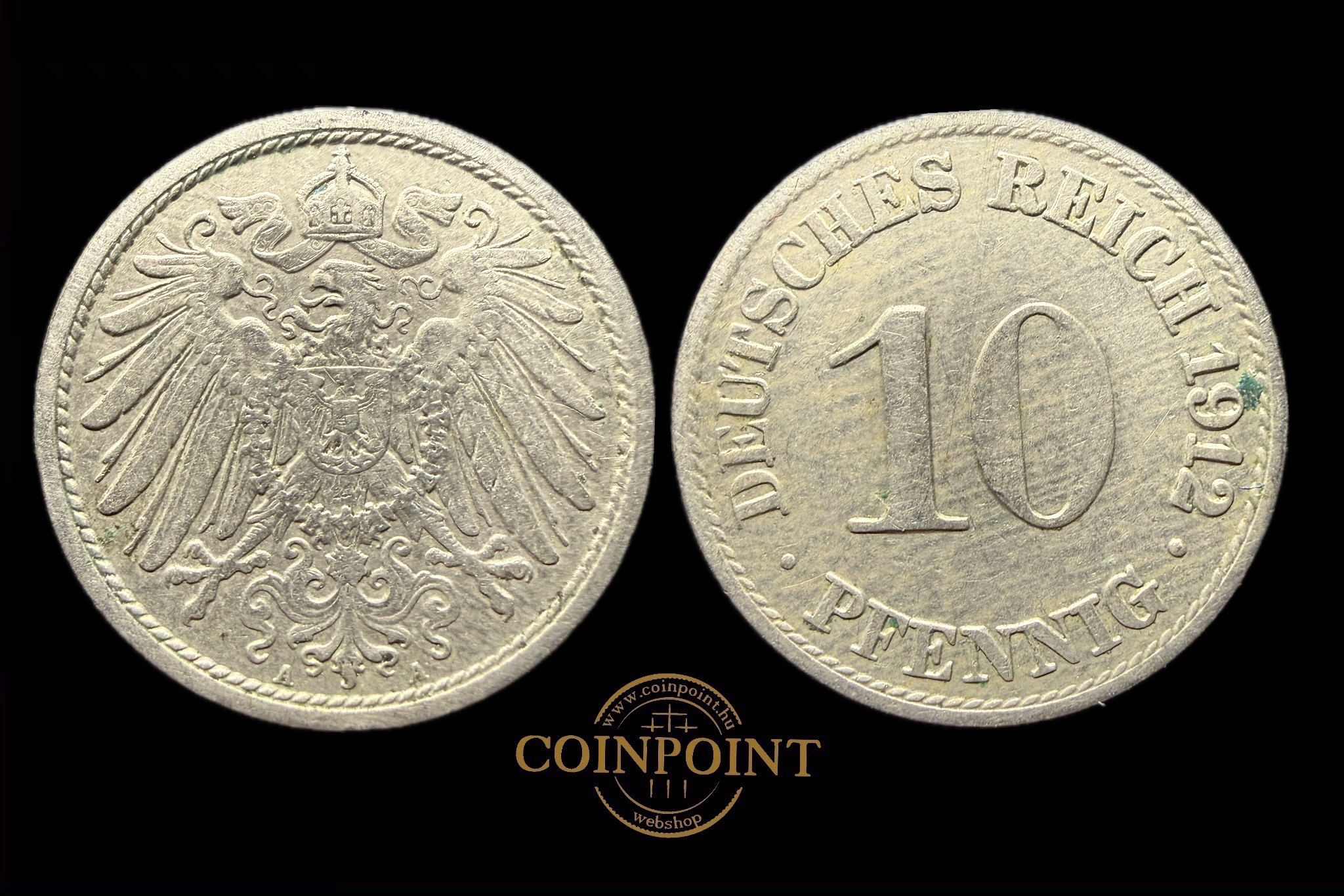 II.William 10 Pfennig 1912 AA 