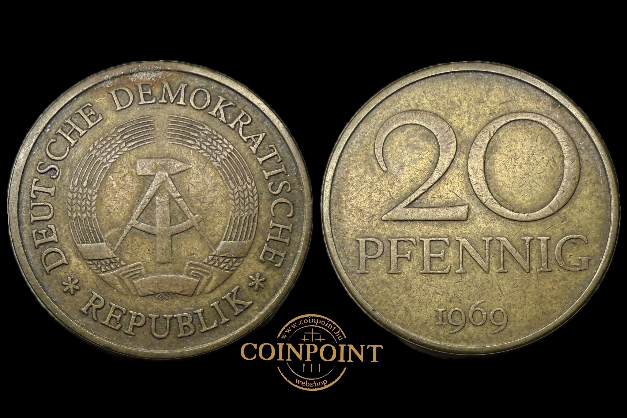 20 Pfennig (1969) DDR Kelet-német