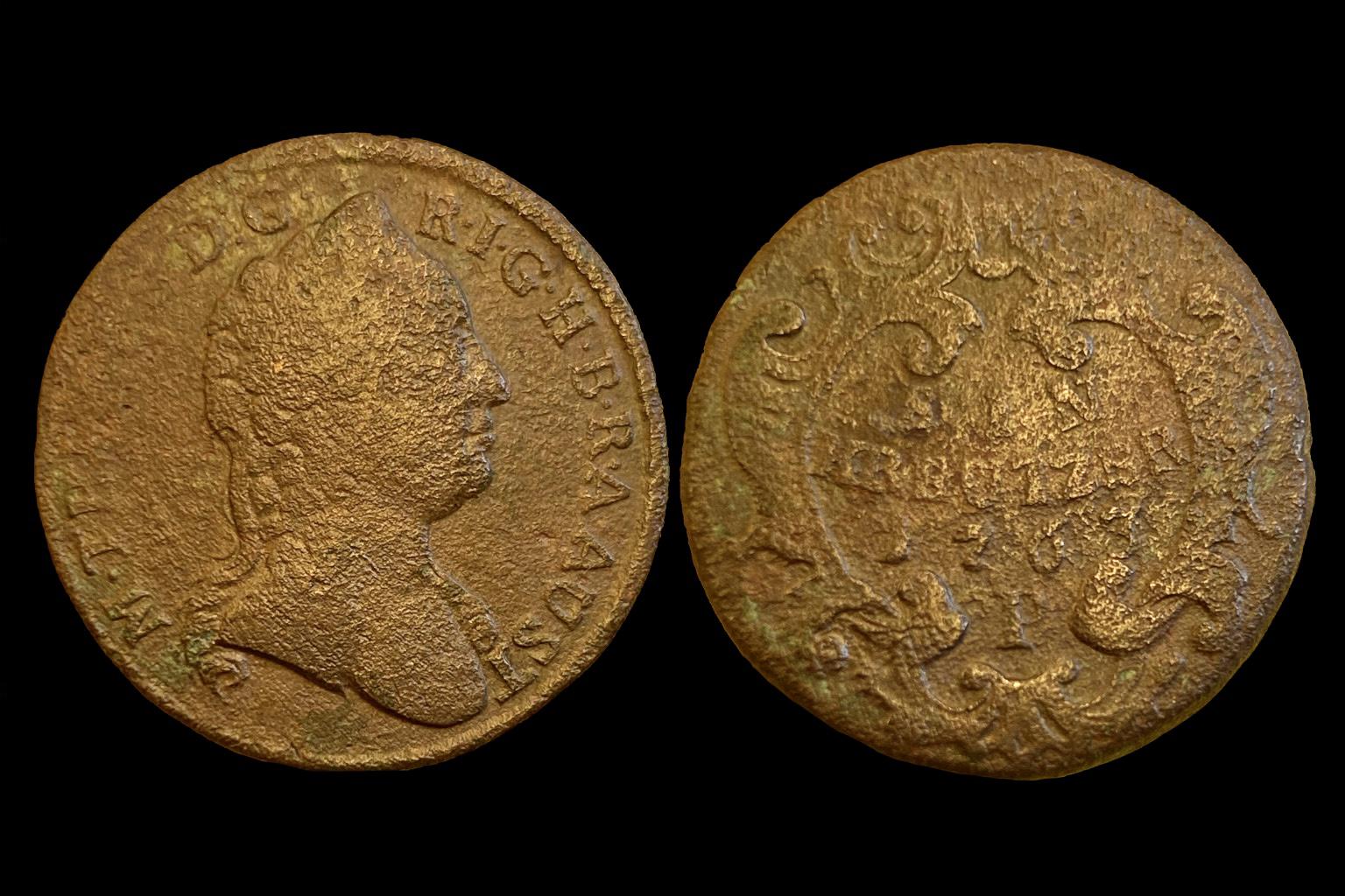 Maria Theresia   ia (1763 P) 1 kreutzer