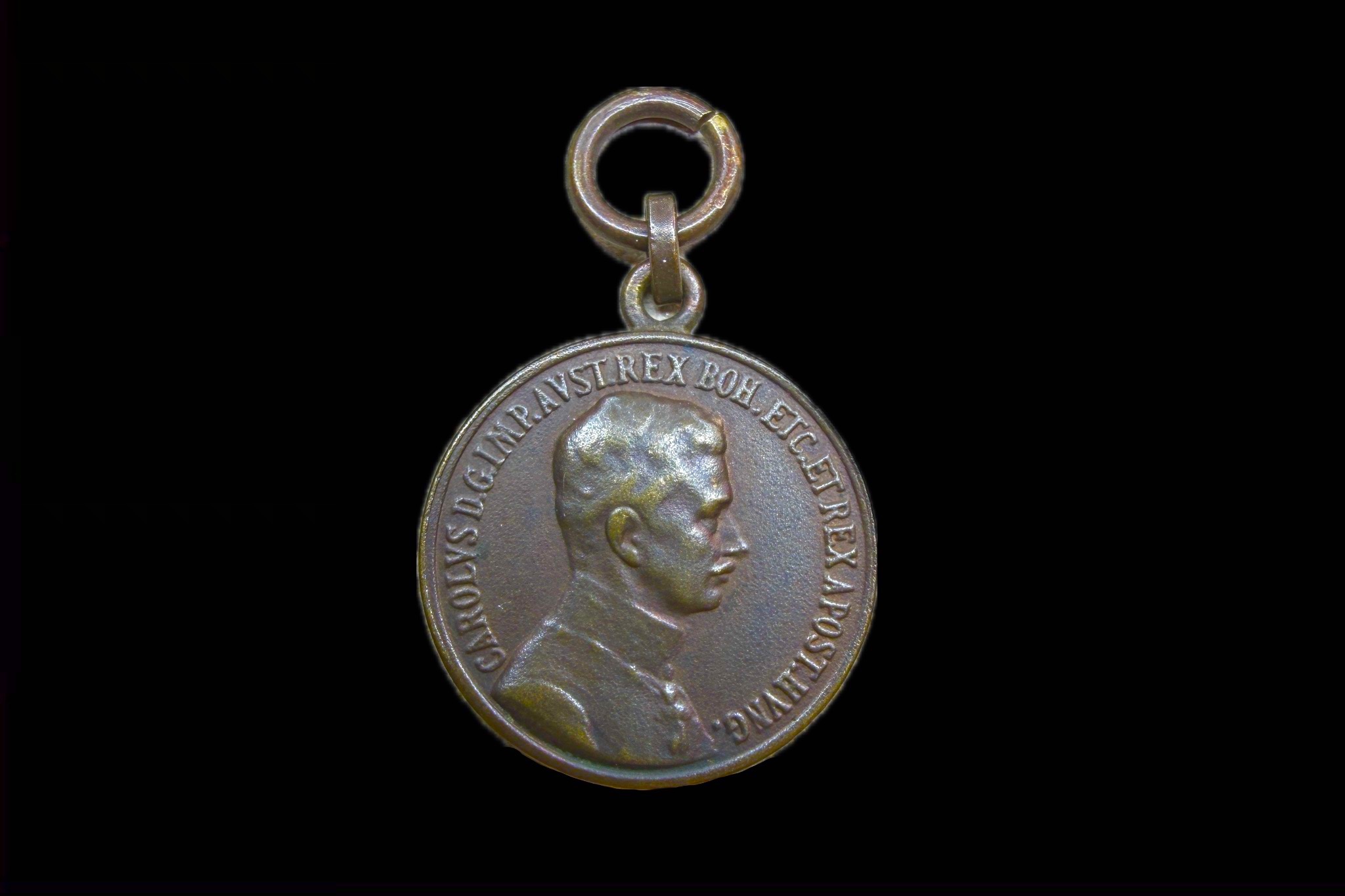 IV. Károly Vitézségi Bronz Érem Kitüntetés FORTITUDINI miniatűr változata