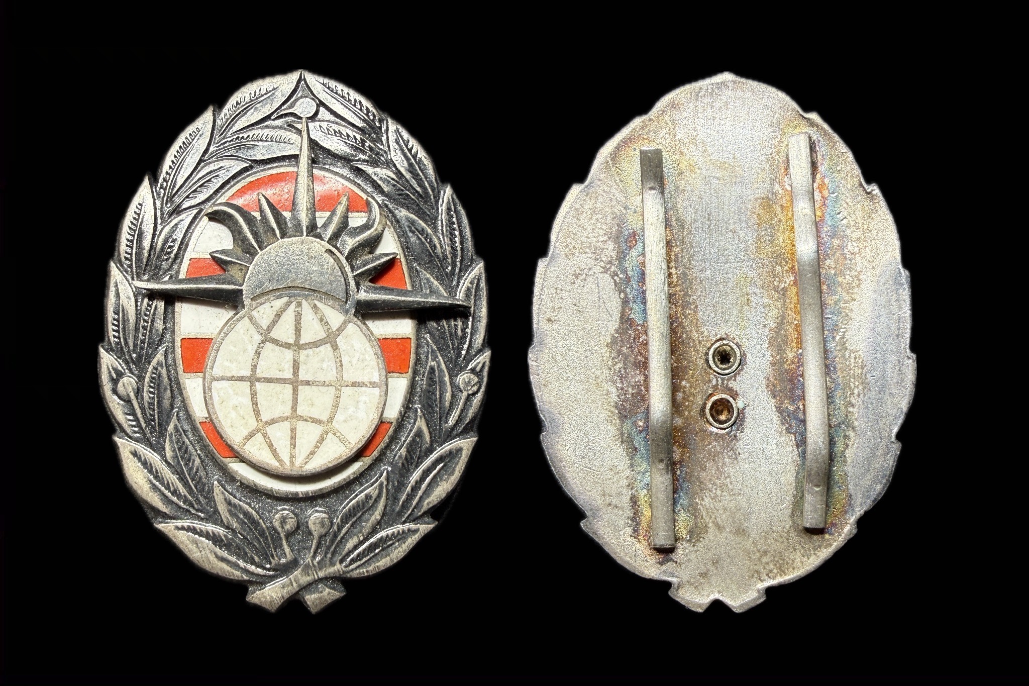 Bolyai János Katonai Műszaki Főiskola zománcos jelvény