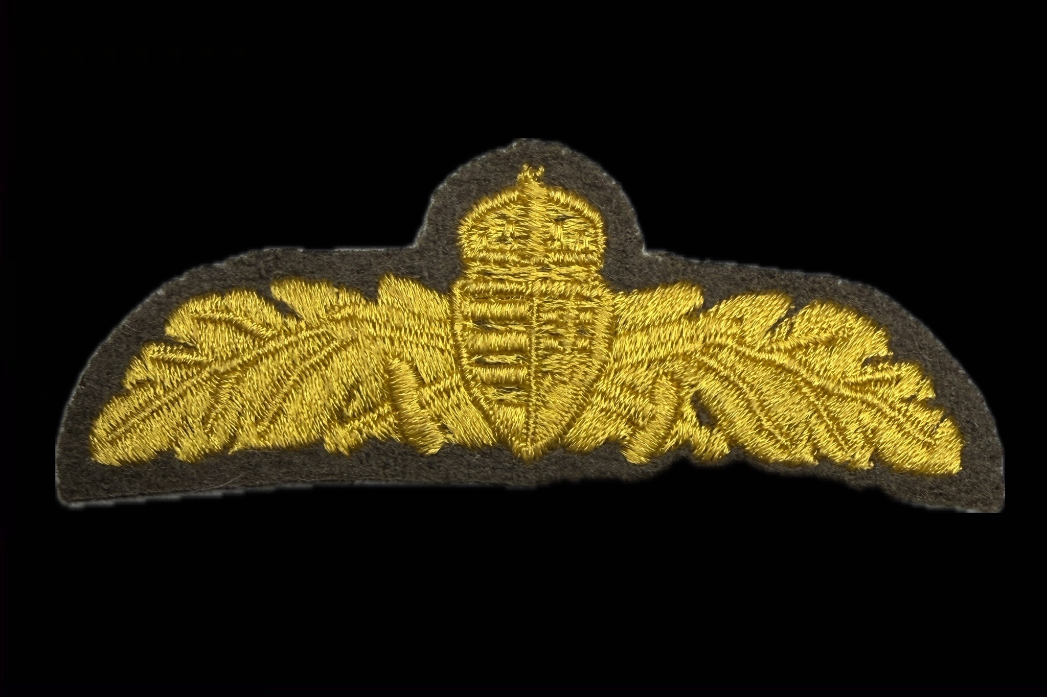 Magyar katonai állományjelző felvarró jelvény (arany)