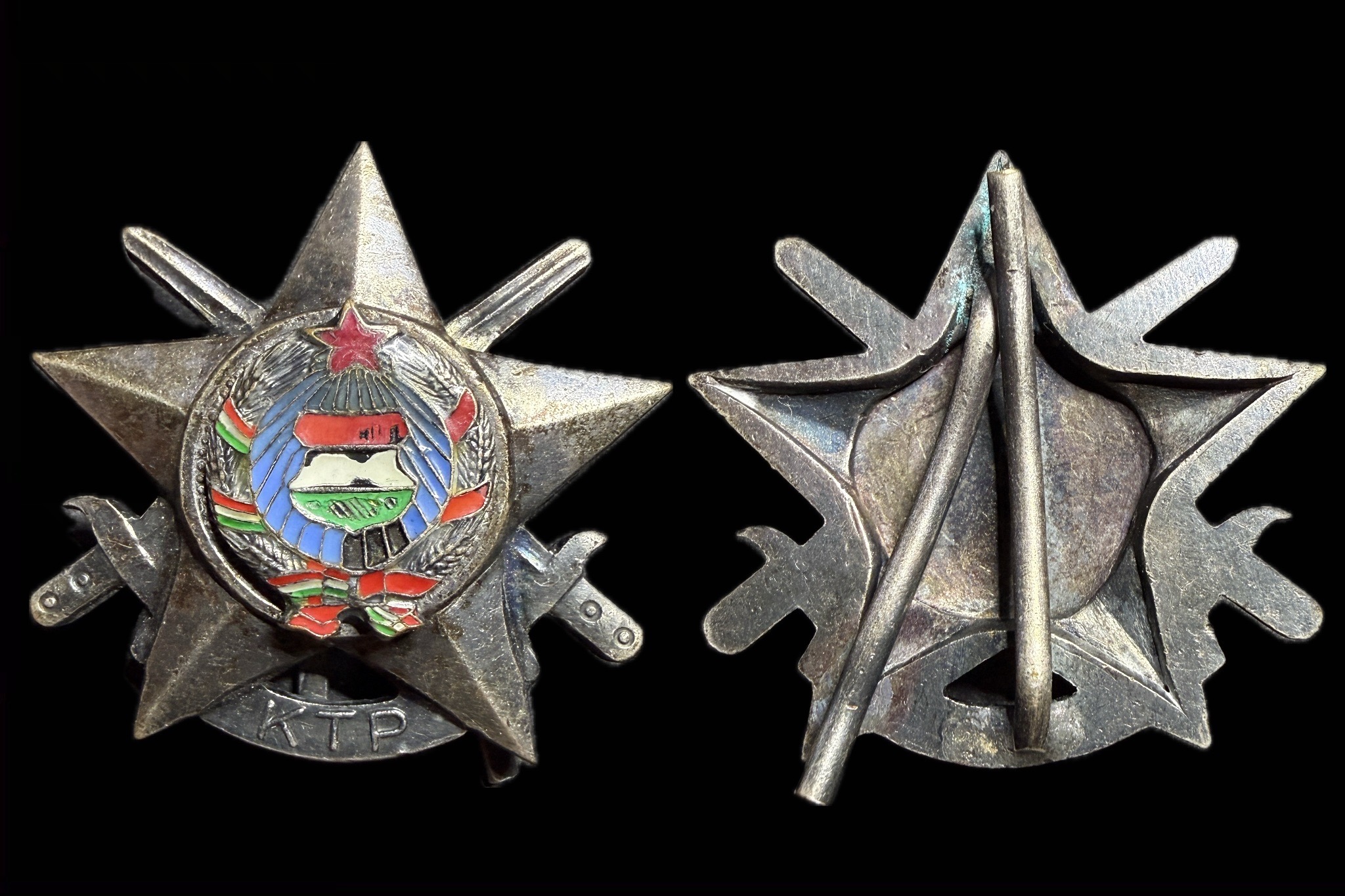 KTP Katonai Tízpróba jelvény ezüst