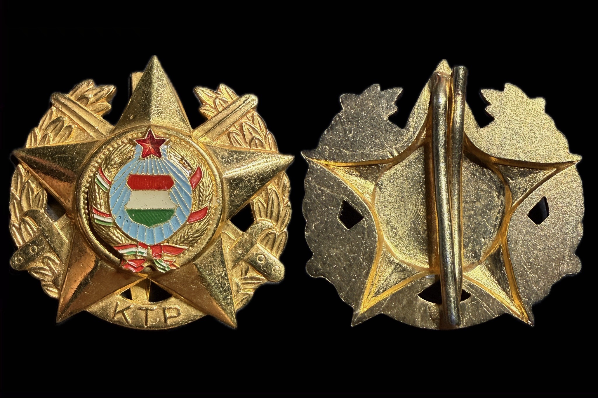 KHT Kilián Aranykoszorús Tízpróba jelvény 