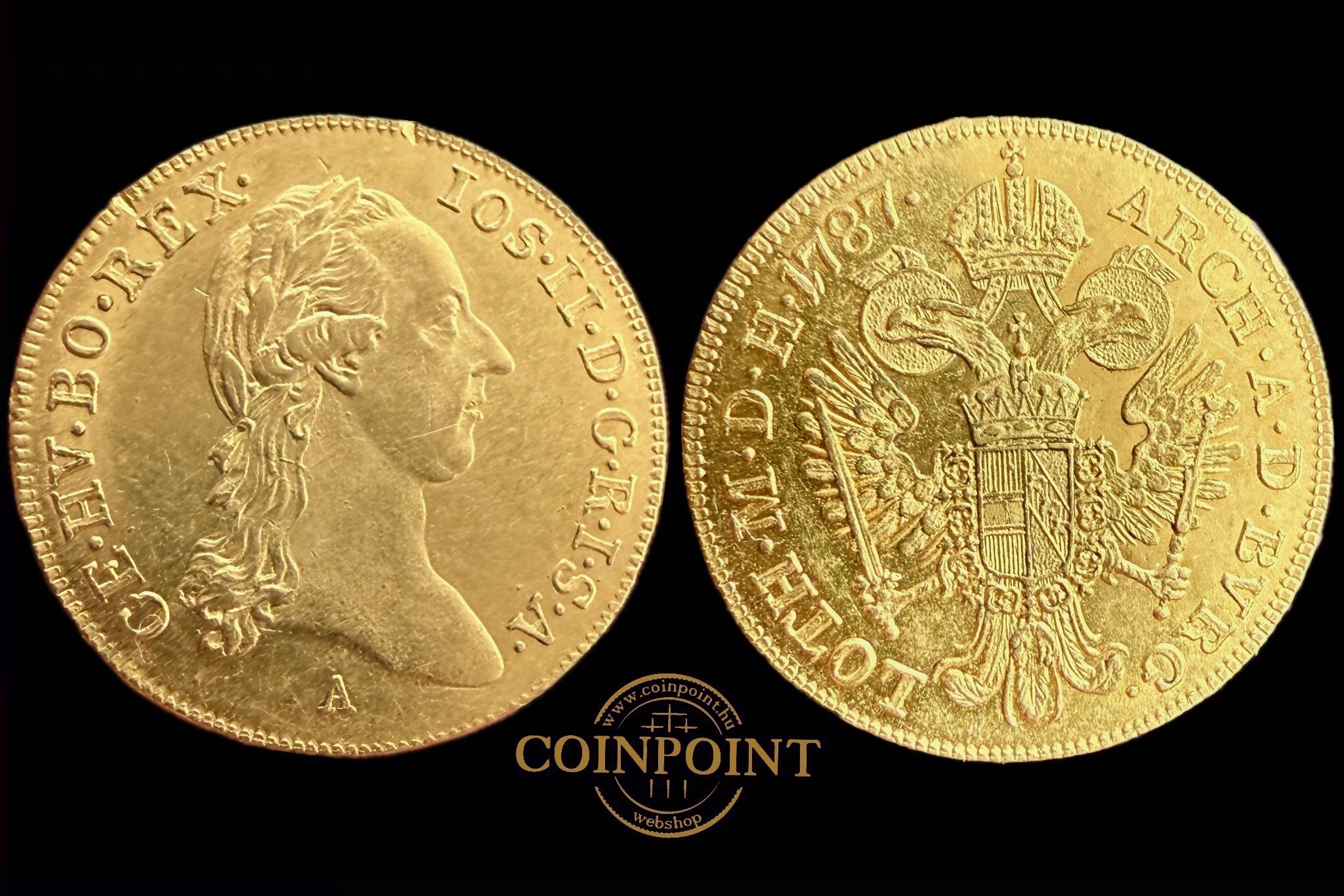 II.József dukát 1787 A Wien Frühwald 1051