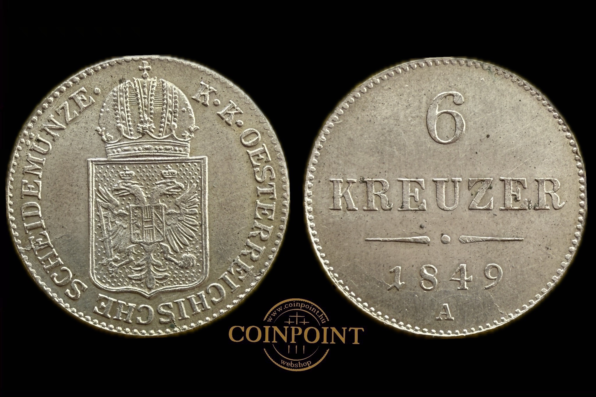 Szabadságharc (1849) A 6 krajcár Adamo M9.1