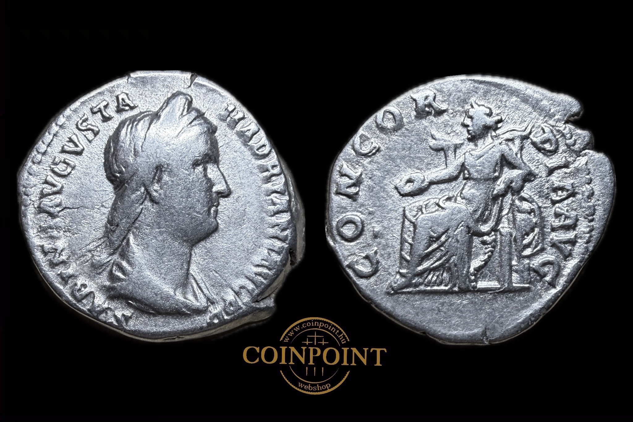 Sabina Dénár (128-136) Róma RIC 399a