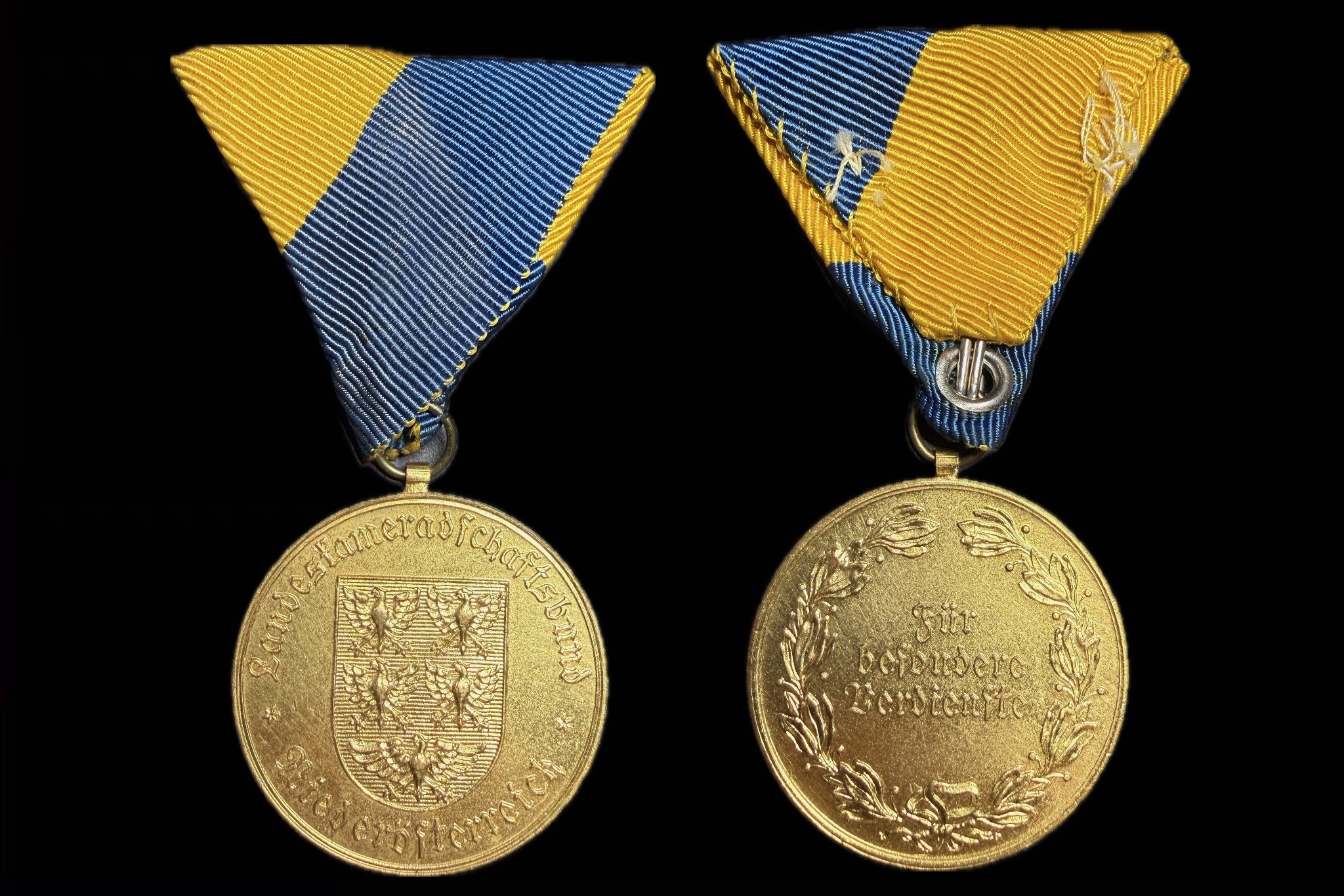 Burgenland Tartományi Tűzoltó Szövetség arany érdemérem