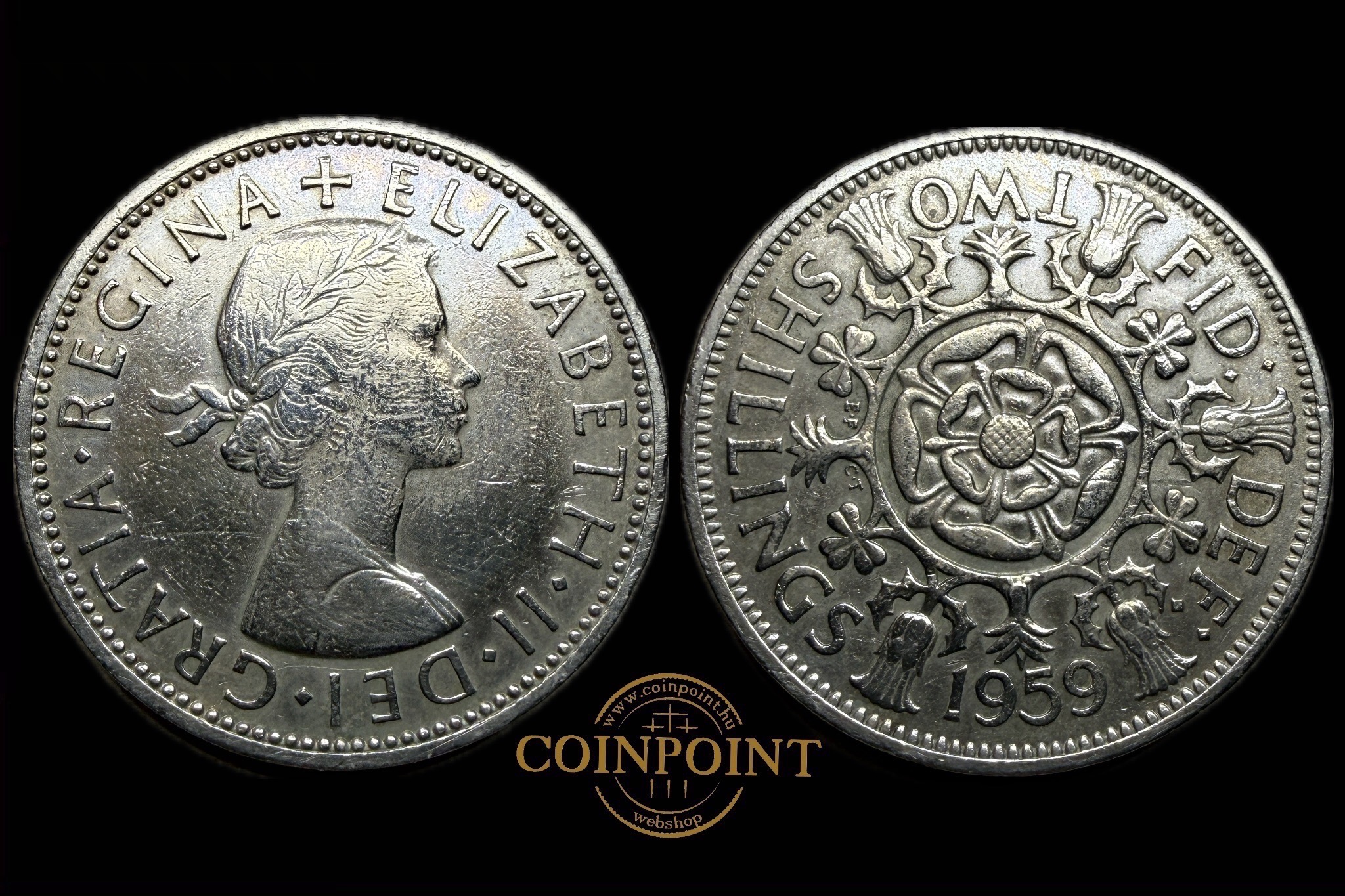 Anglia II.Erzsébet 2 Shillings 1959