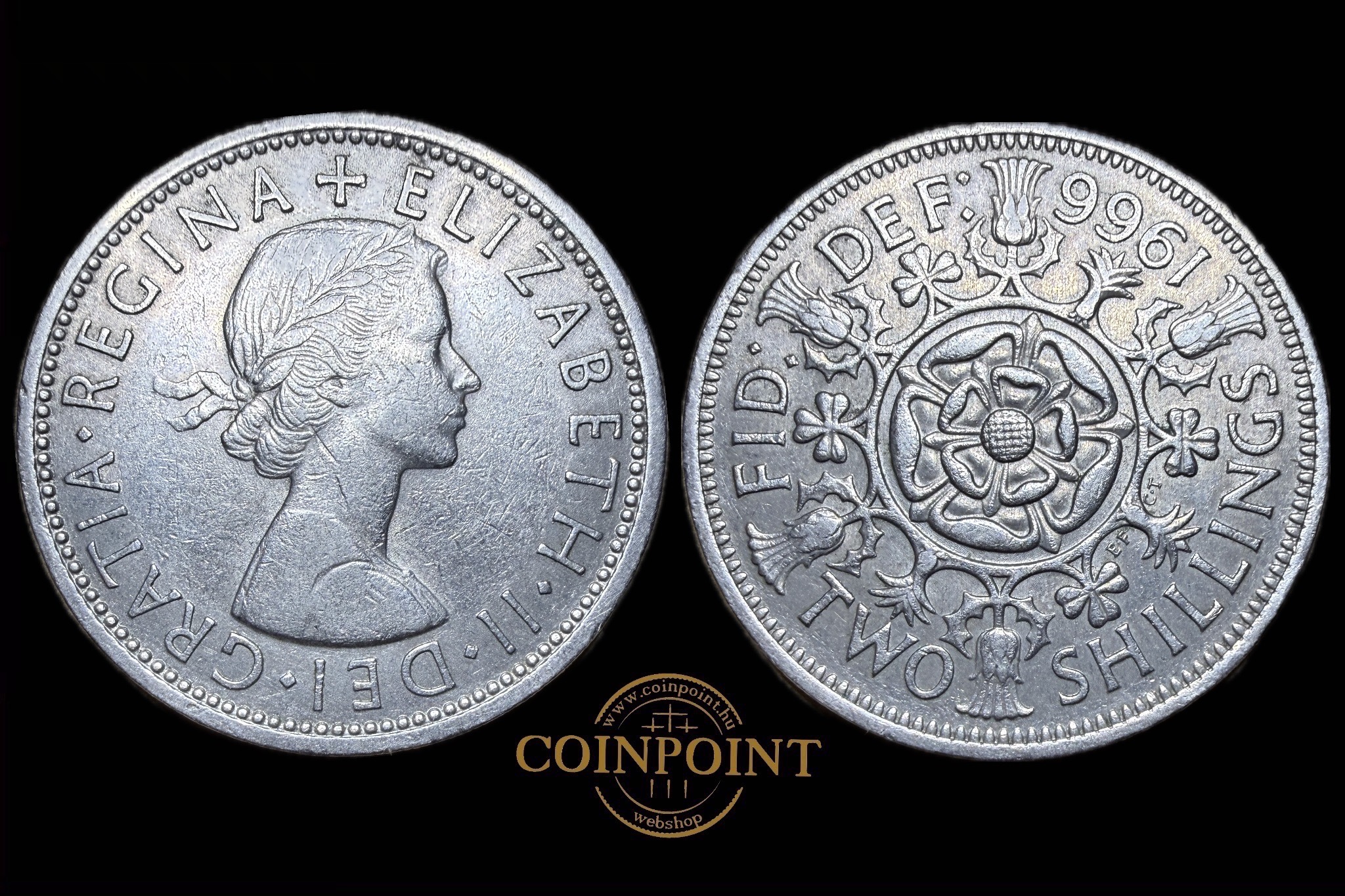 Anglia II.Erzsébet 2 Shillings 1966