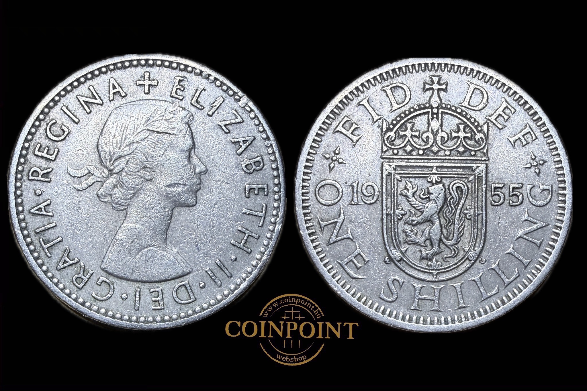 Anglia II.Erzsébet 1 Shillings 1955