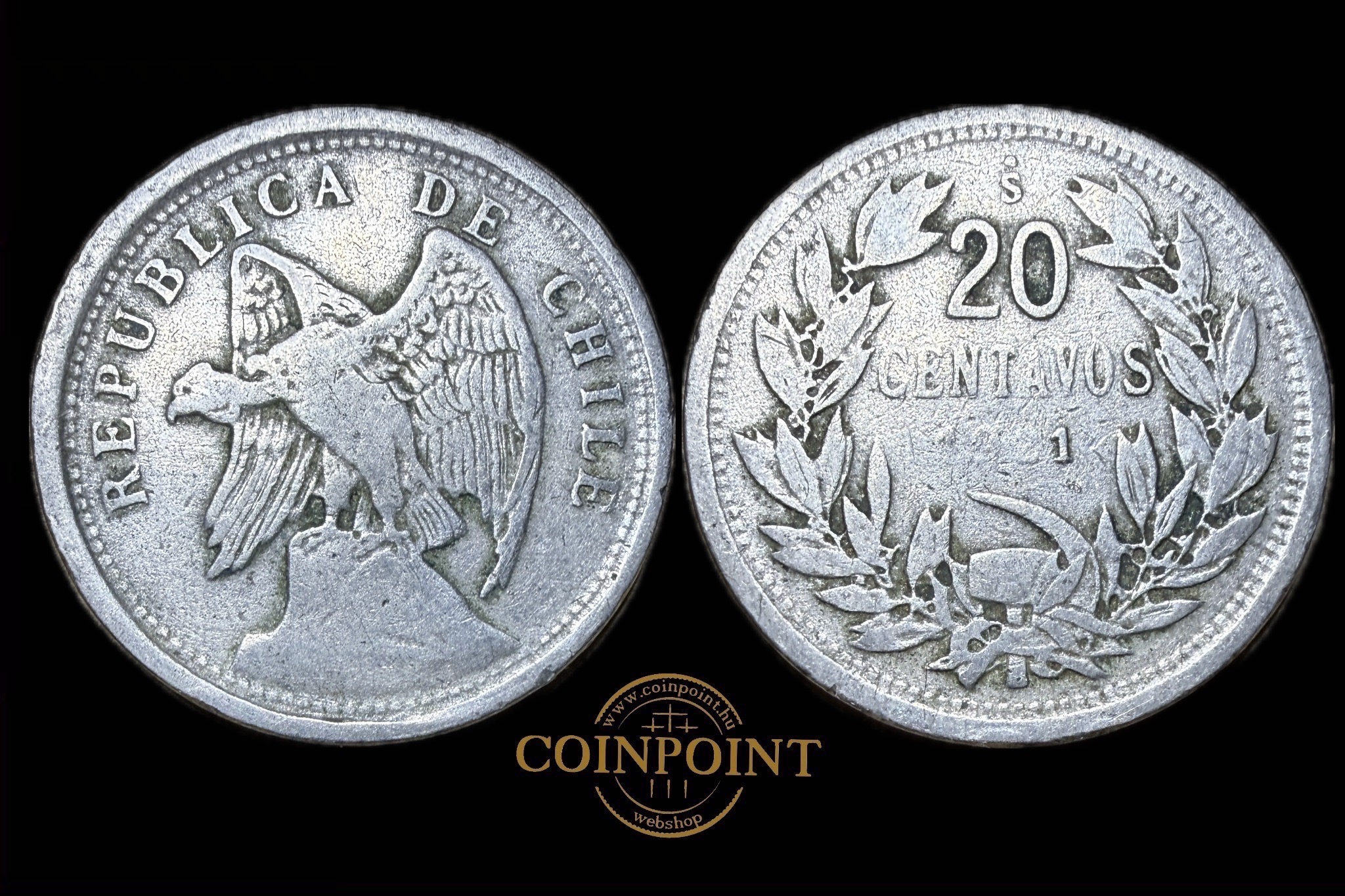 Chile 20 Centavos 1921