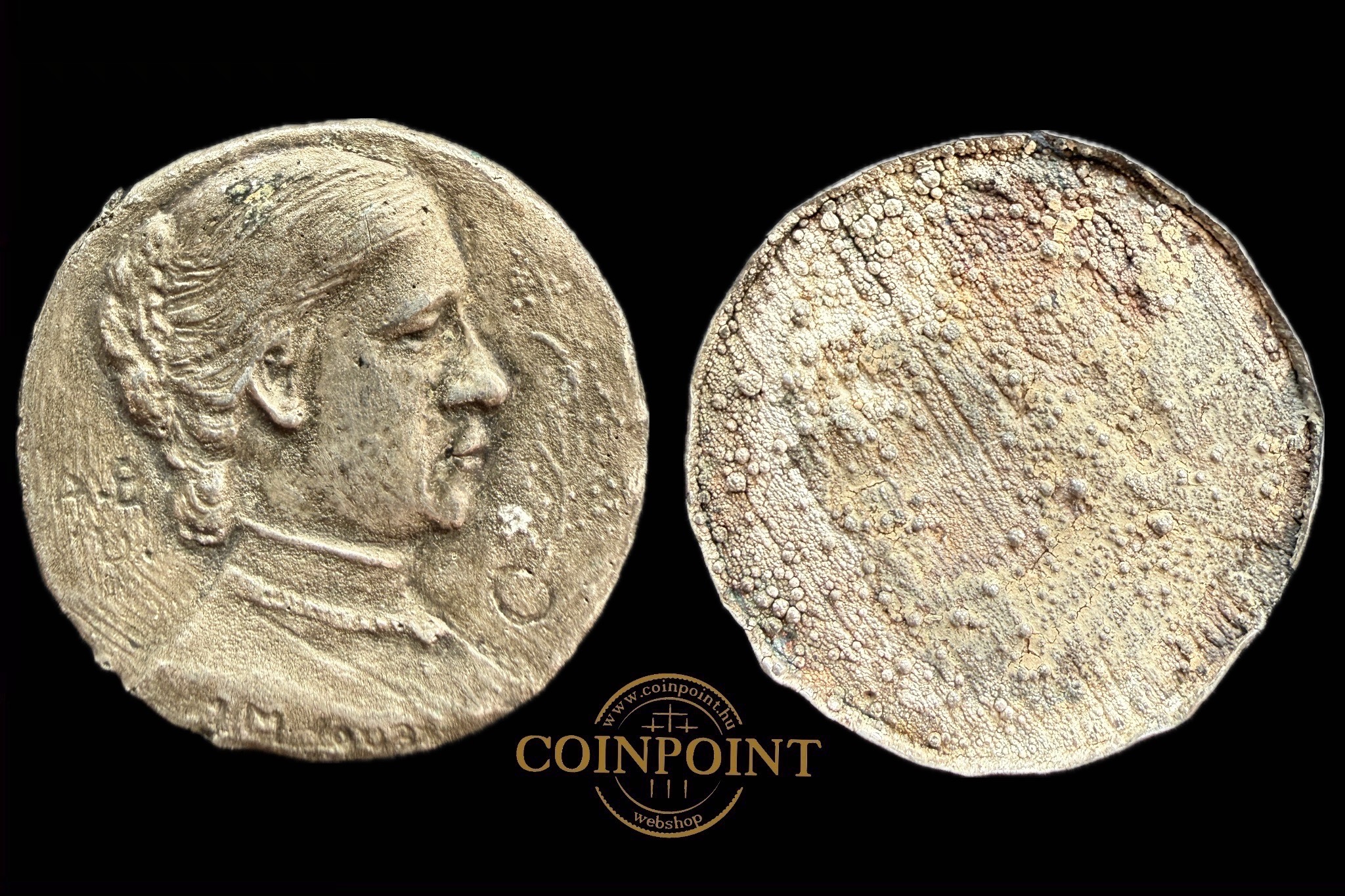 Anton Scharff (1845–1903) osztrák éremművész galvánplasztika