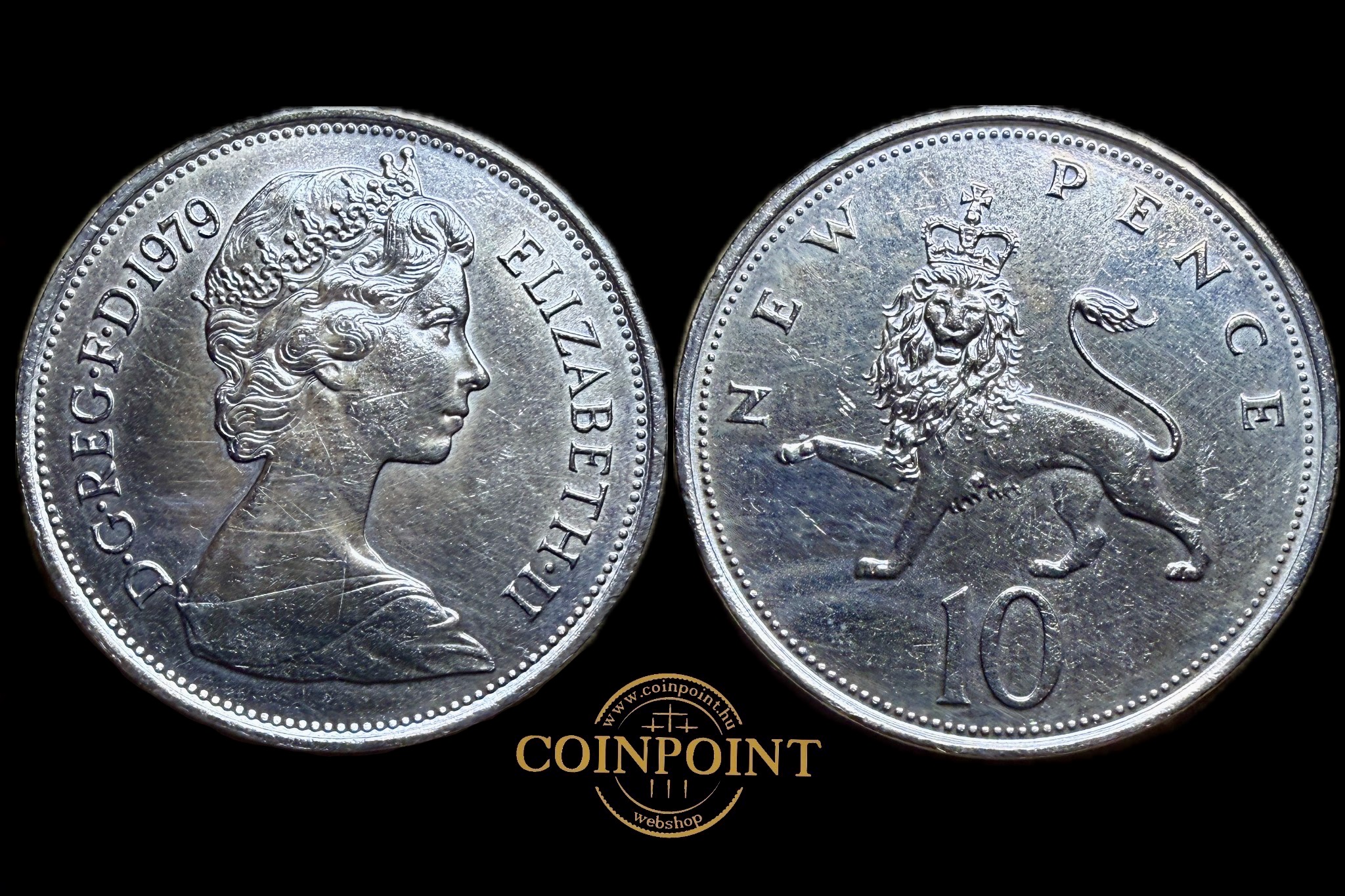 Anglia II.Erzsébet 10 New Pence 1979