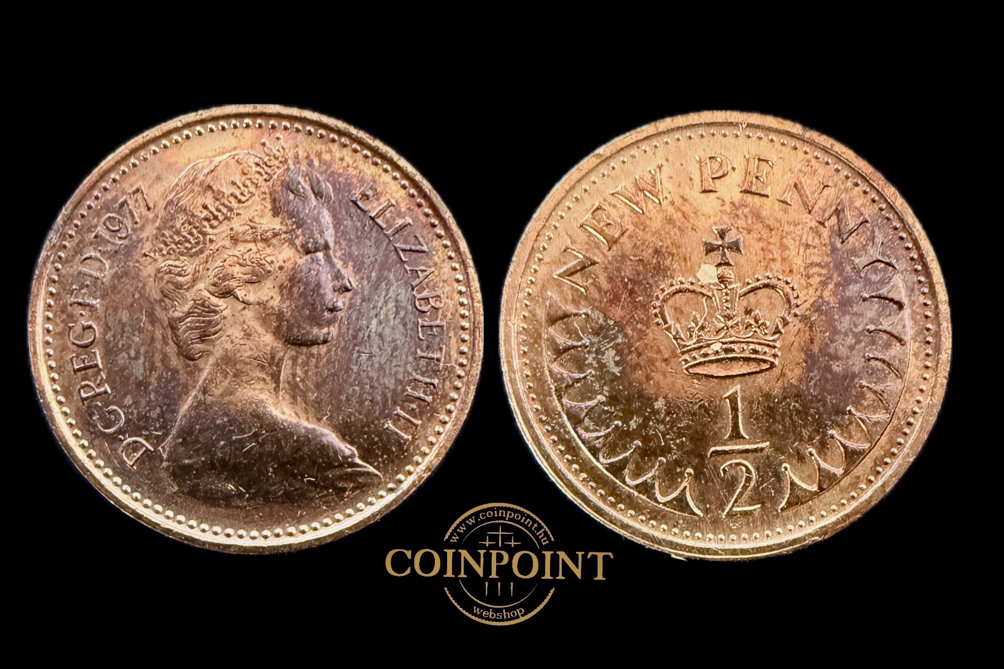 Anglia II.Erzsébet 1/2 New Penny 1979