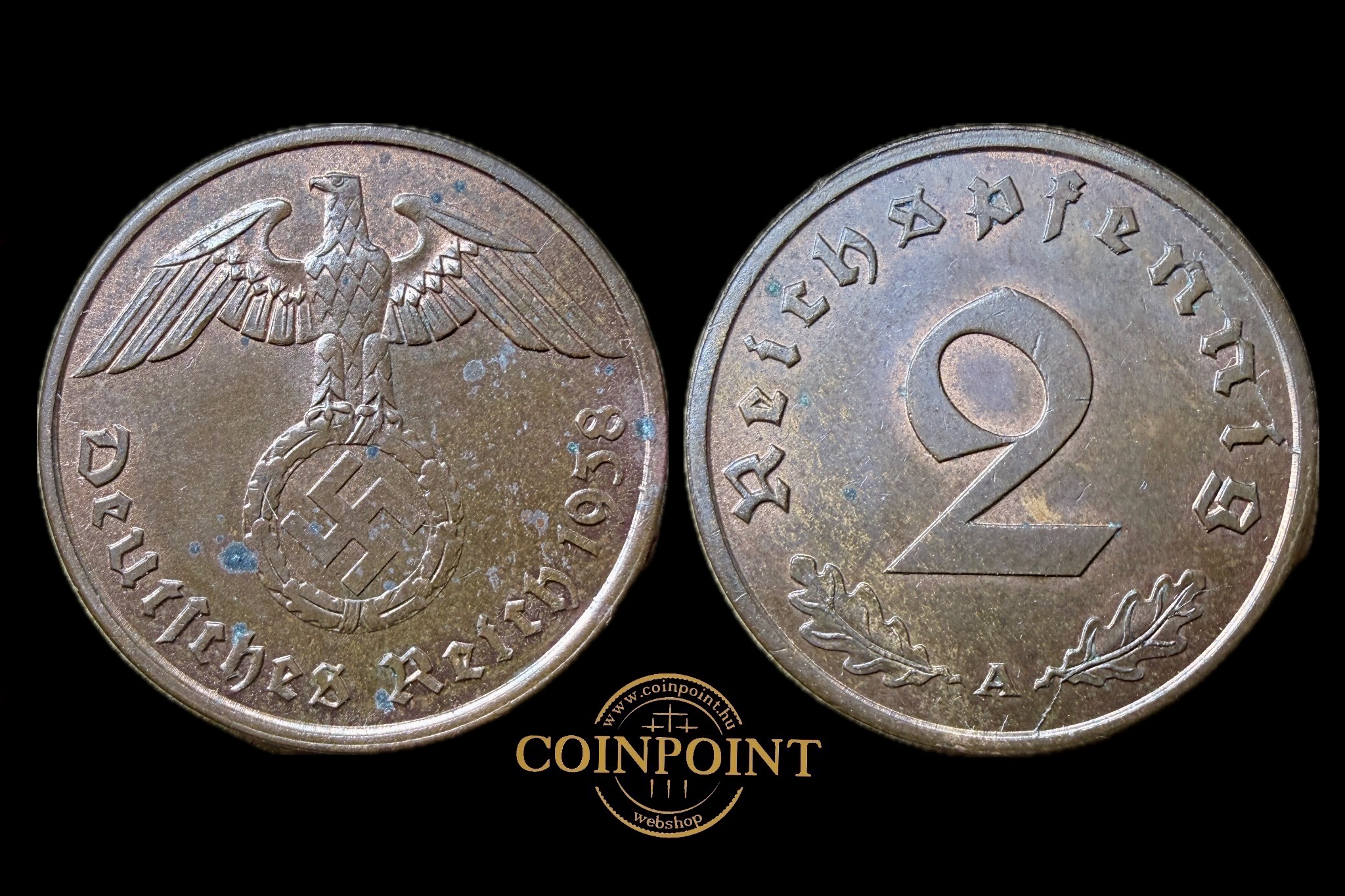 Németország 2 Reichpfennig 1938