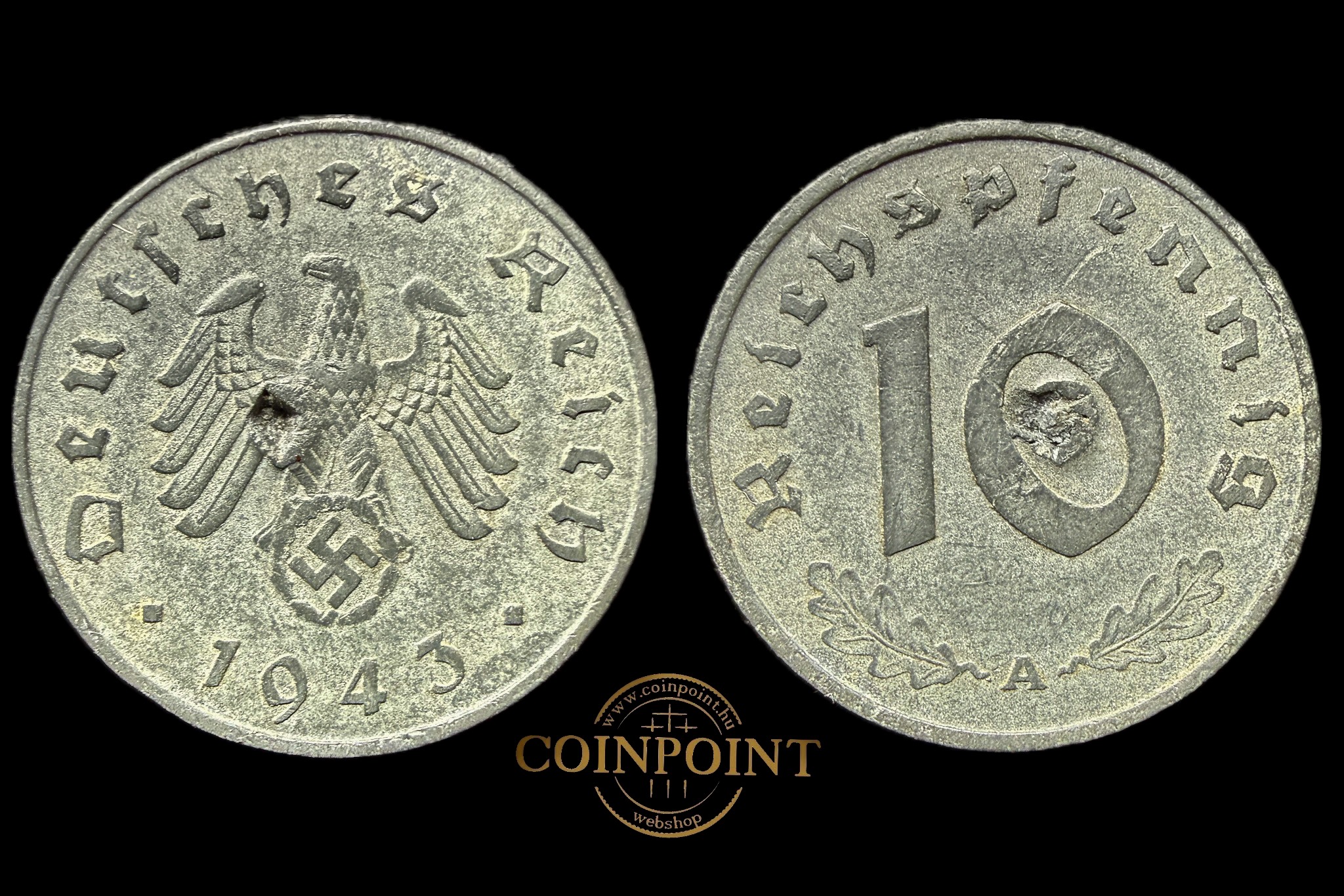 Németország 10 Reichpfennig 1943