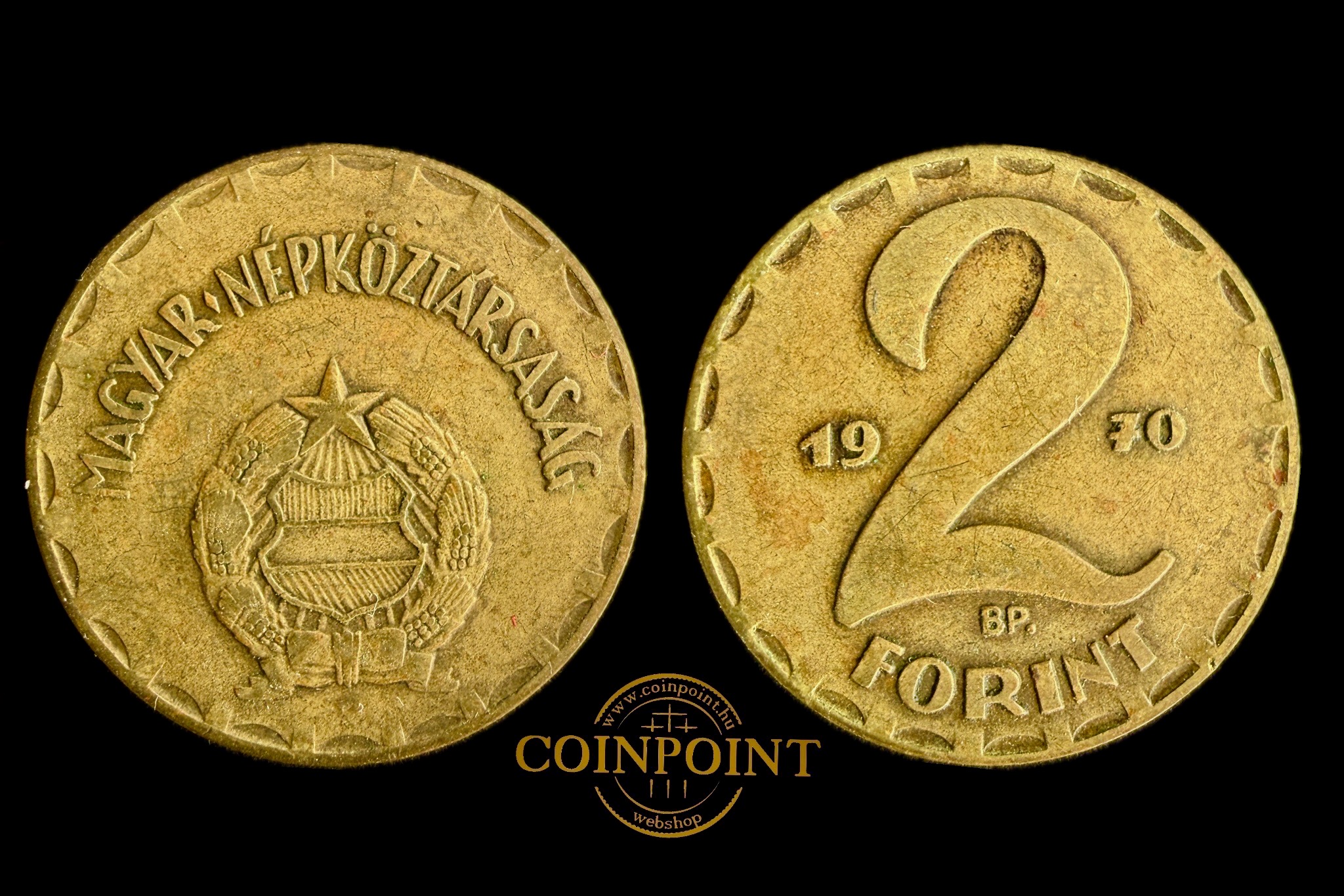 Magyar Népköztársaság 2 Forint 1970 Adamo F7