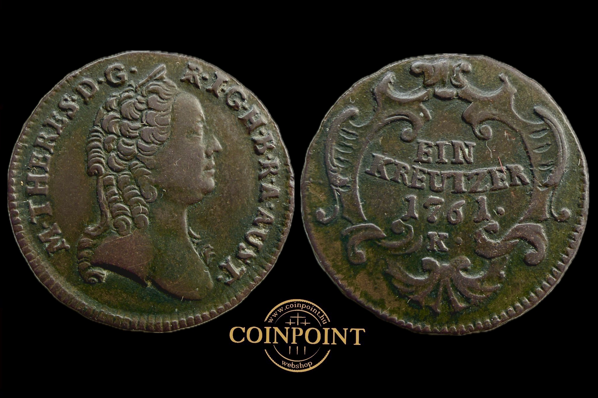 Mária Terézia 1 Krajcár  (1761) K ÉH-1272 