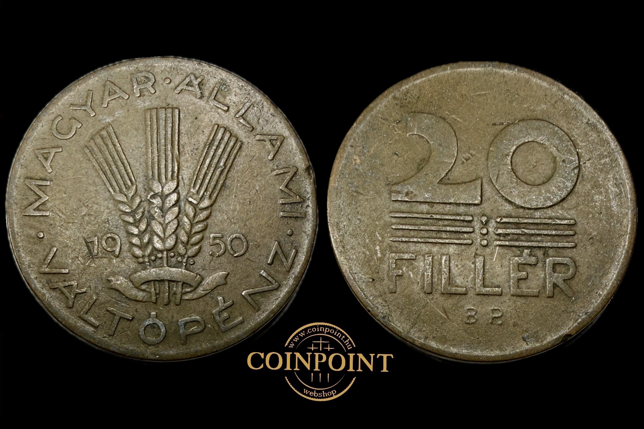 Magyar Állami Váltópénz 20 Fillér 1950 BP  Adamo  F4 