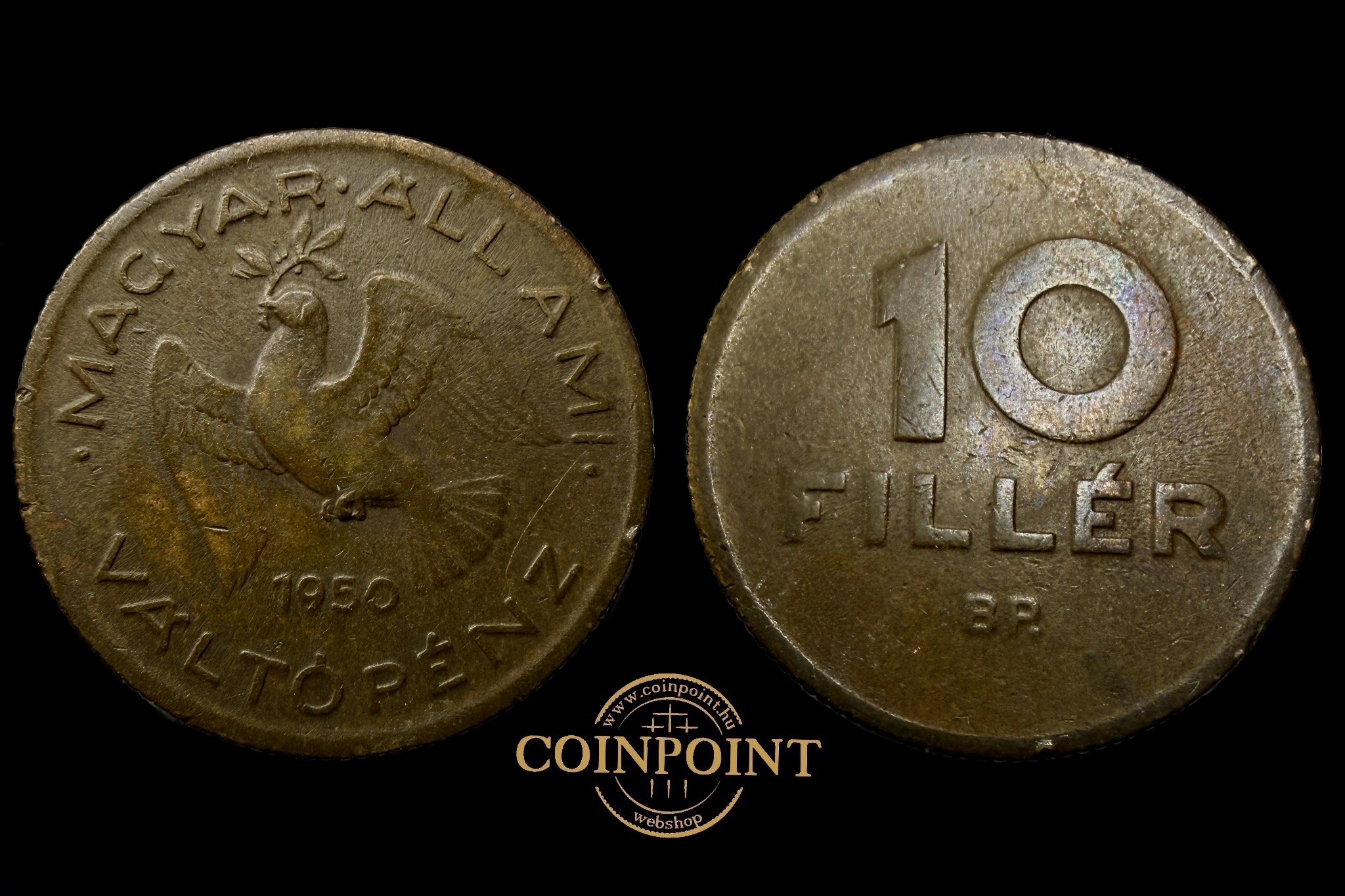 Magyar Állami Váltópénz 10 Fillér 1950 Adamo F3