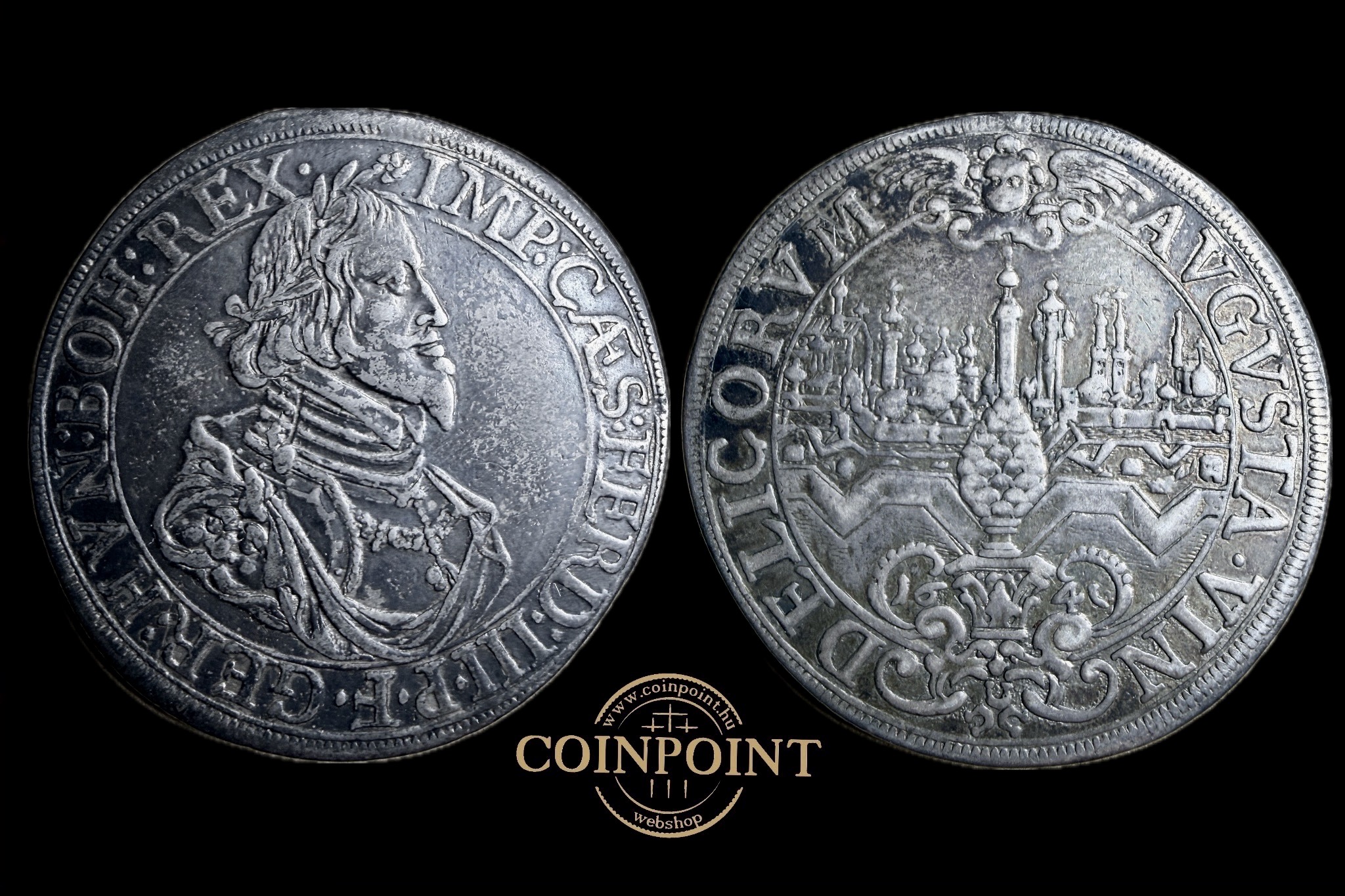 III.Ferdinand 1641 Tallér Augsburg  Dav 5039 (fülnyom)