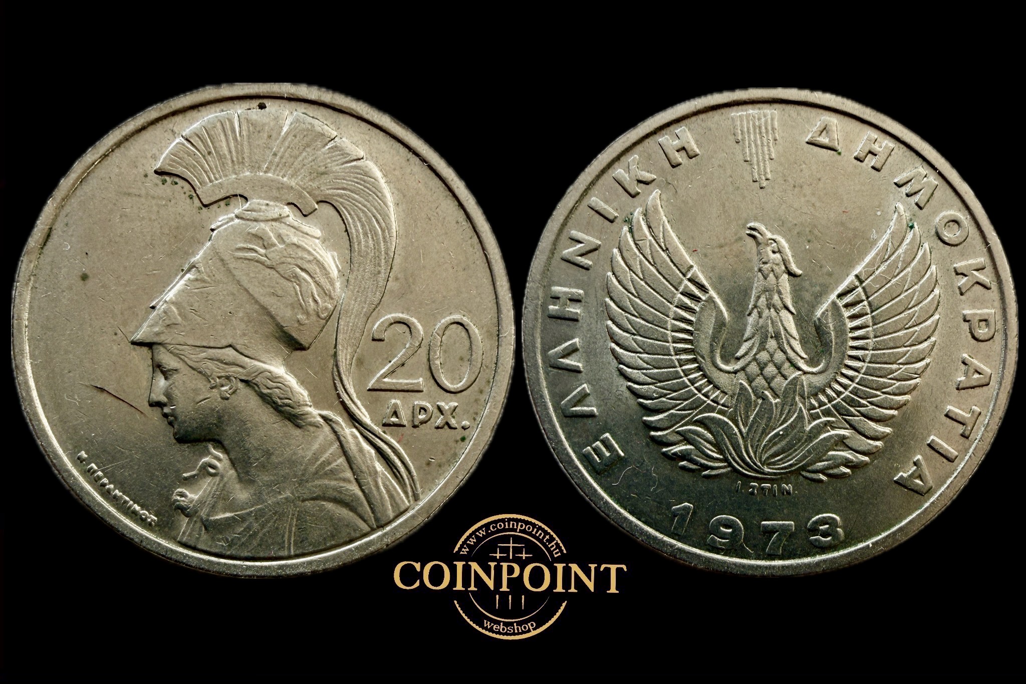 Görögország 20 Drachma 1973