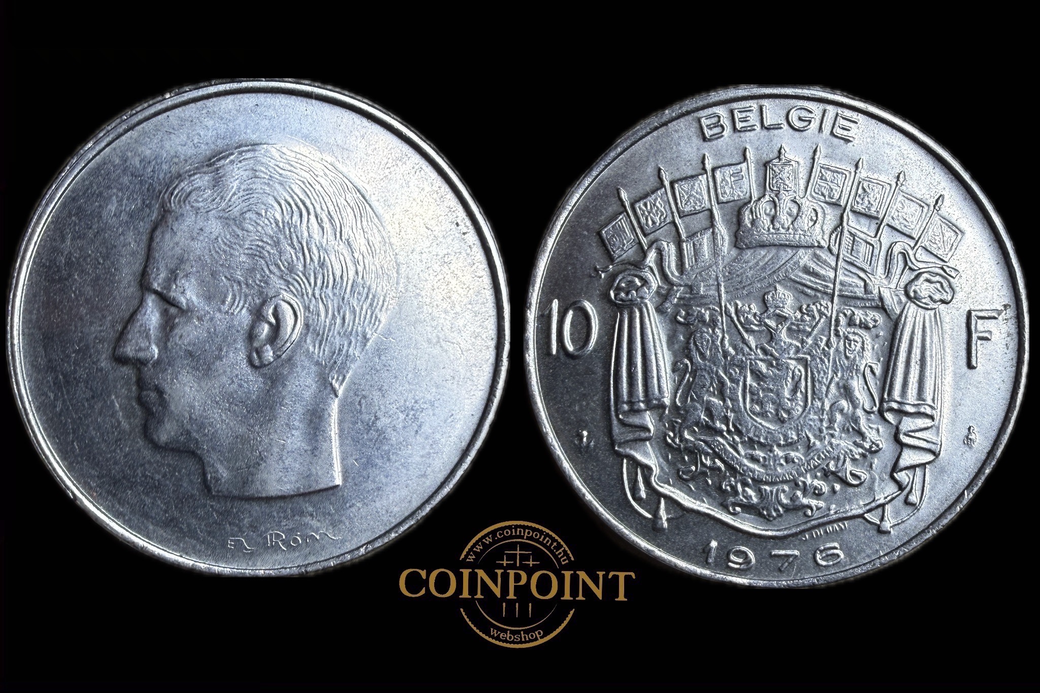 Belgium 10 Francs 1976 I.Baudouin