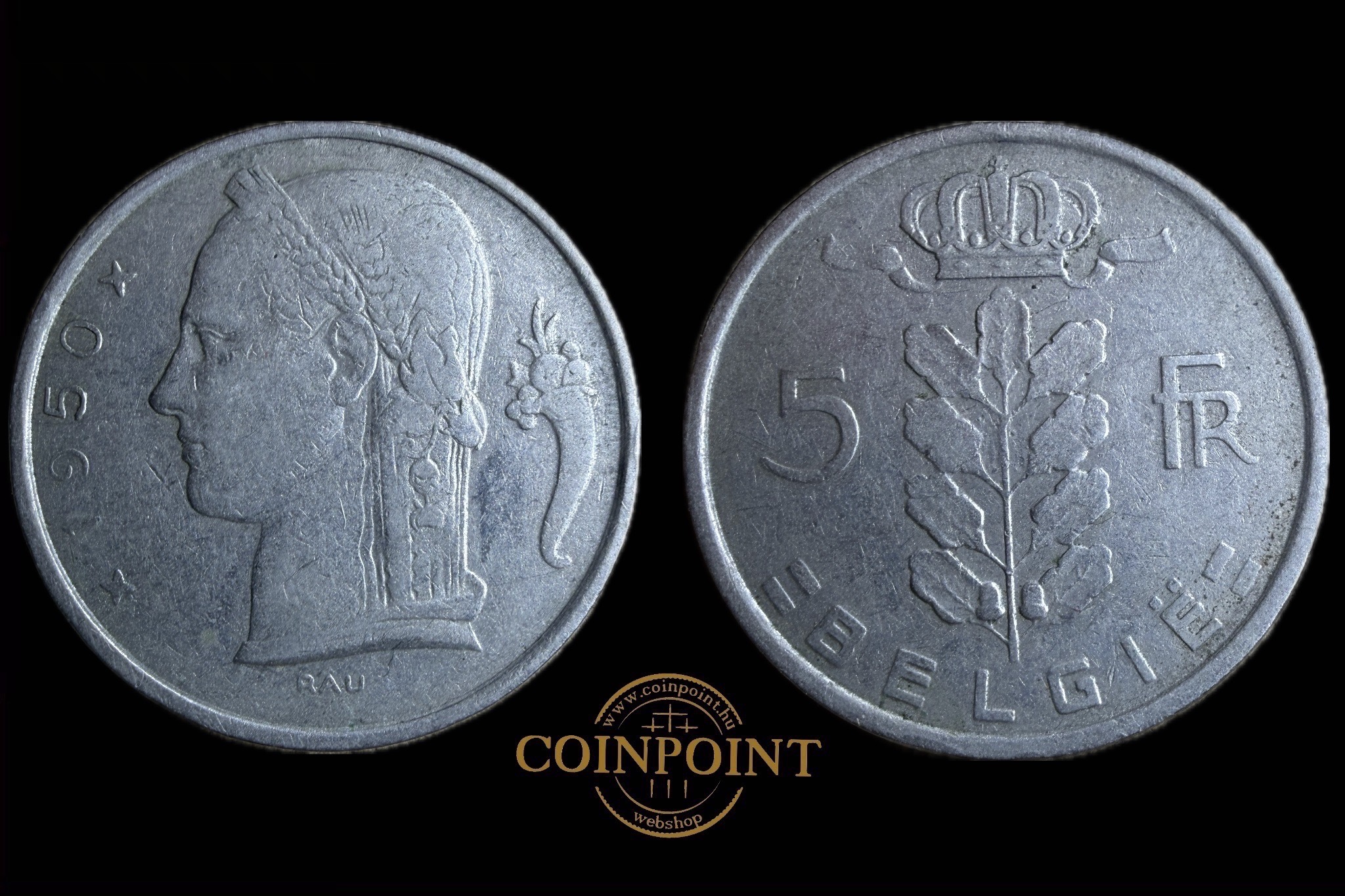 Belgium 5 Francs 1950