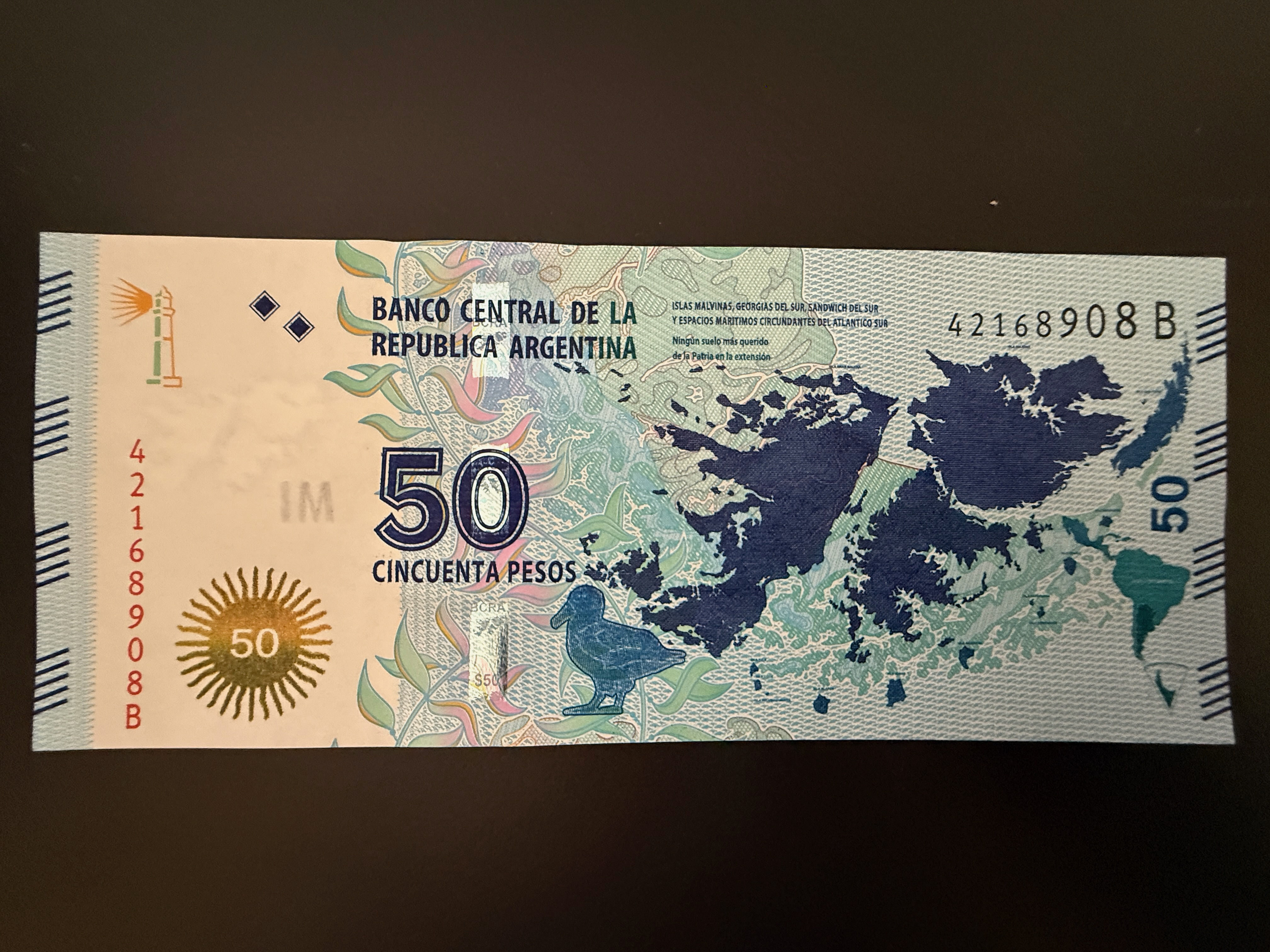 ARGENTINA 50 Pesos ND (2015) (P.362) UNC