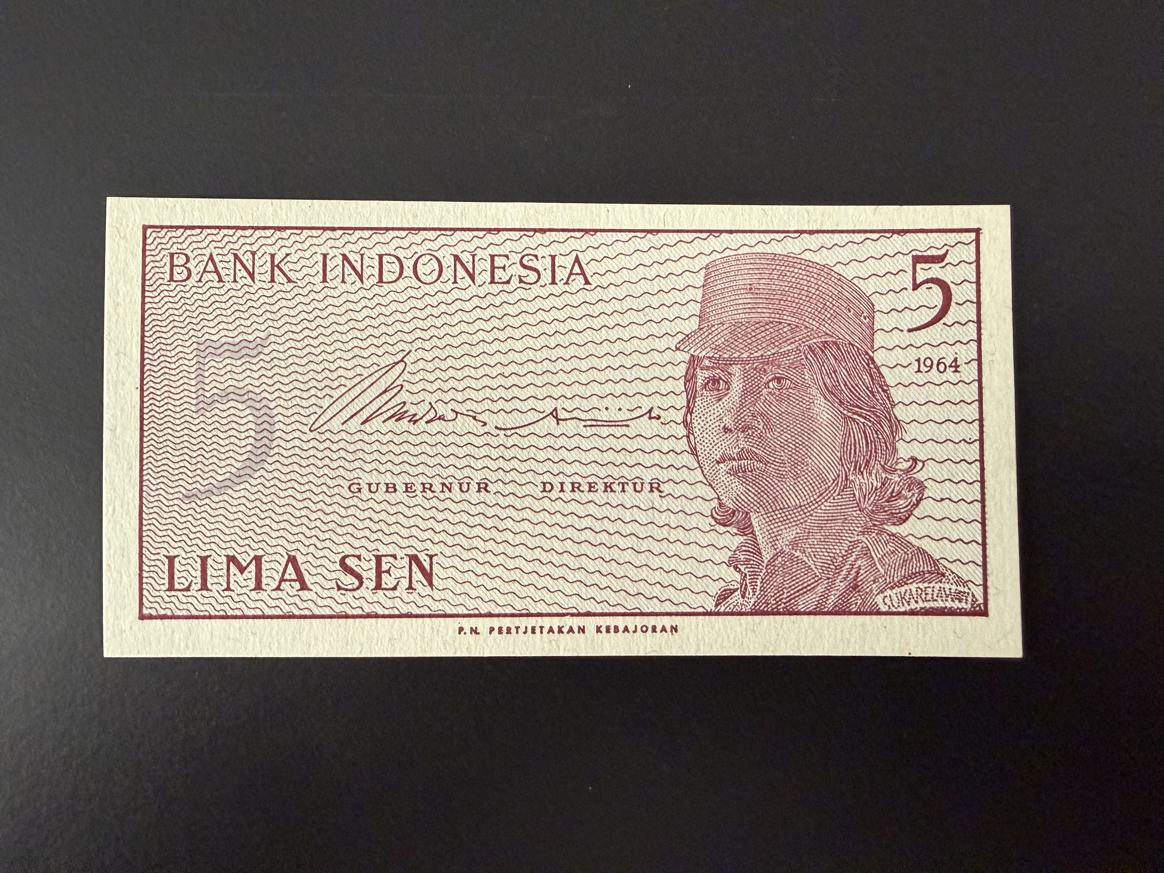 INDONESIA 5 Sen 1964 (P.91) UNC