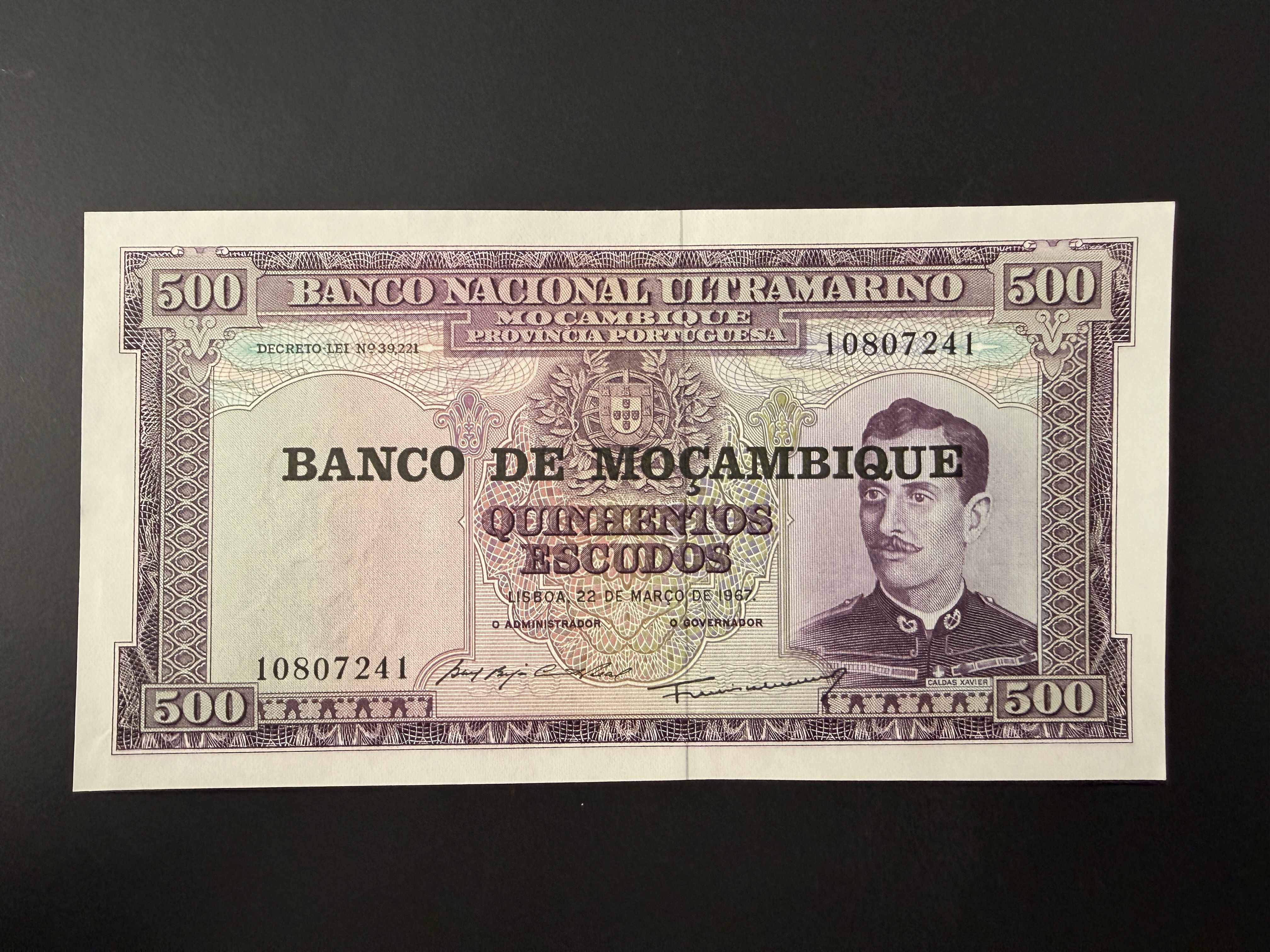 MOZAMBIQUE 500 Escudos 22.03.1967 (1976) (P.118) UNC