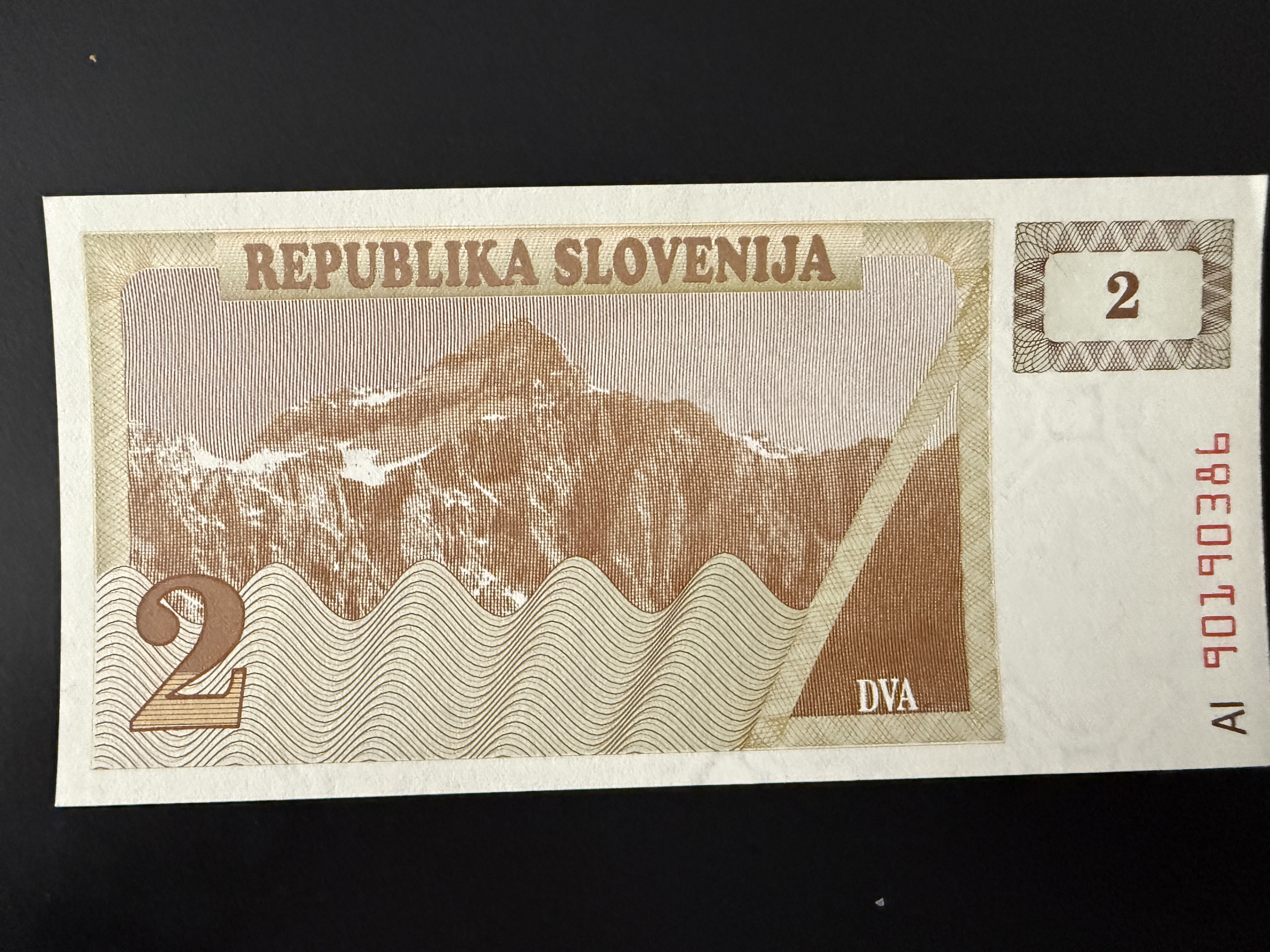 SLOVENIA 2 Tolarja 1990 (P.2) aUNC
